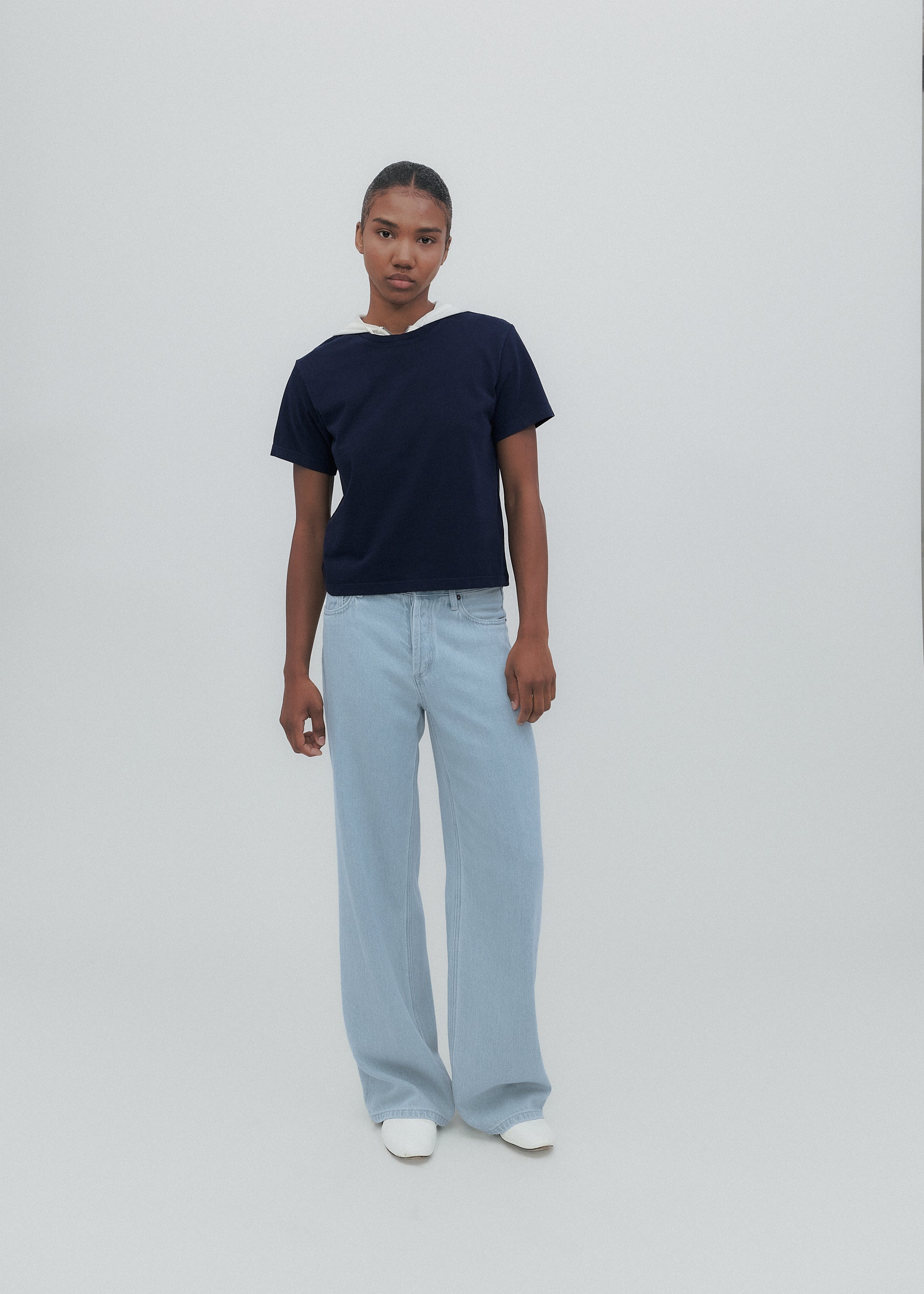 【関税込み】Still Here ブルー Walker ジーンズ Walker in Cloud Vintage Blue – Still Here New York