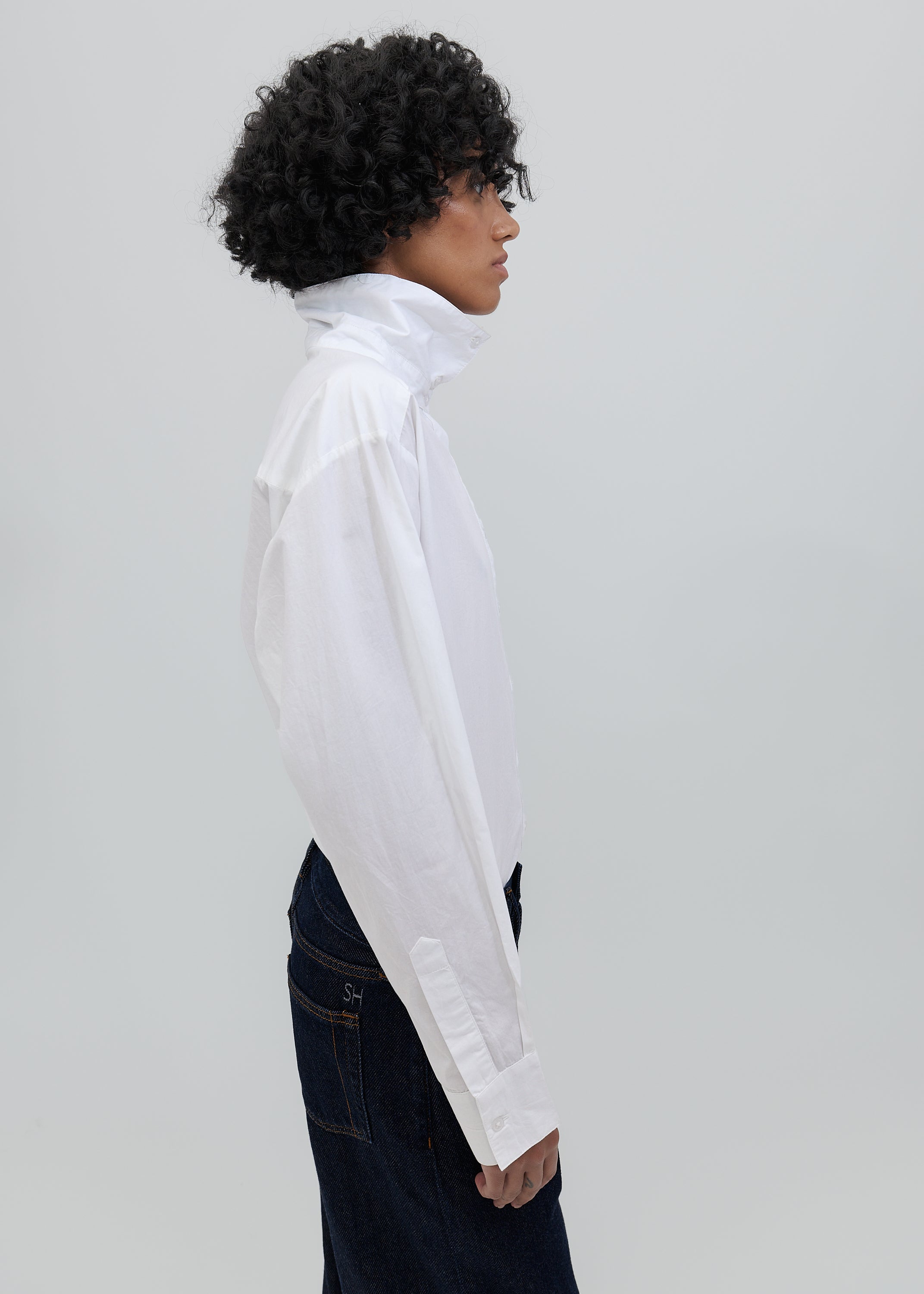 Madison Button Down in Milk