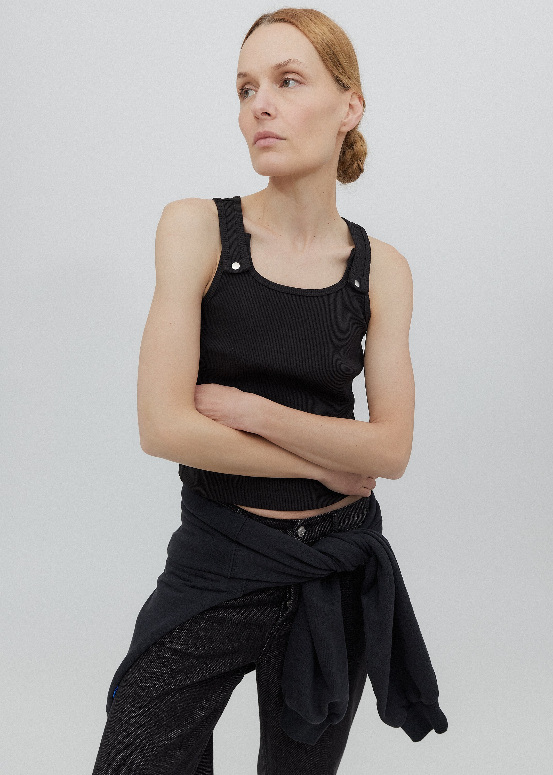 Snap Tank in Black