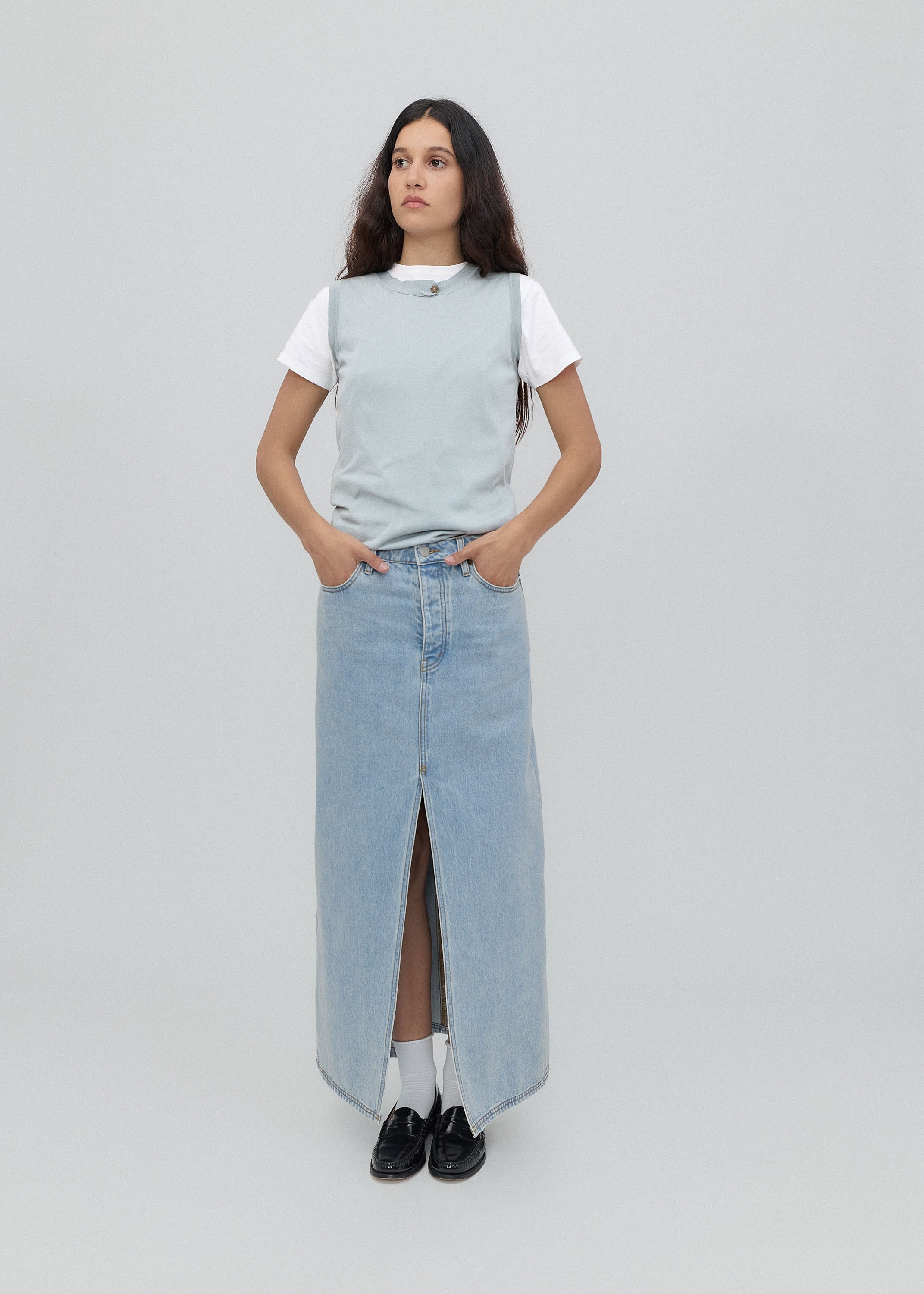Lima Skirt in Vintage Blue