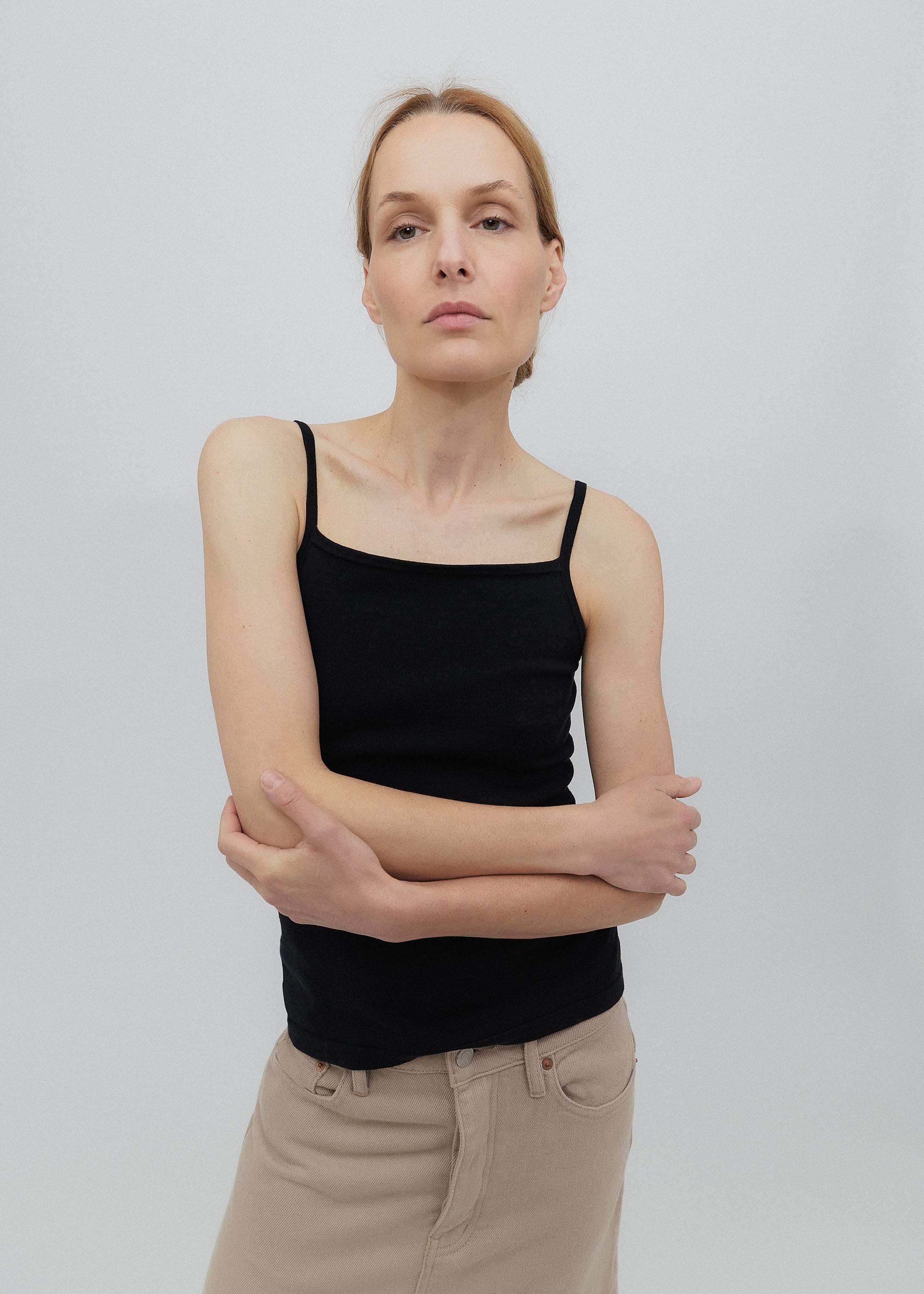 Square Tank in Black