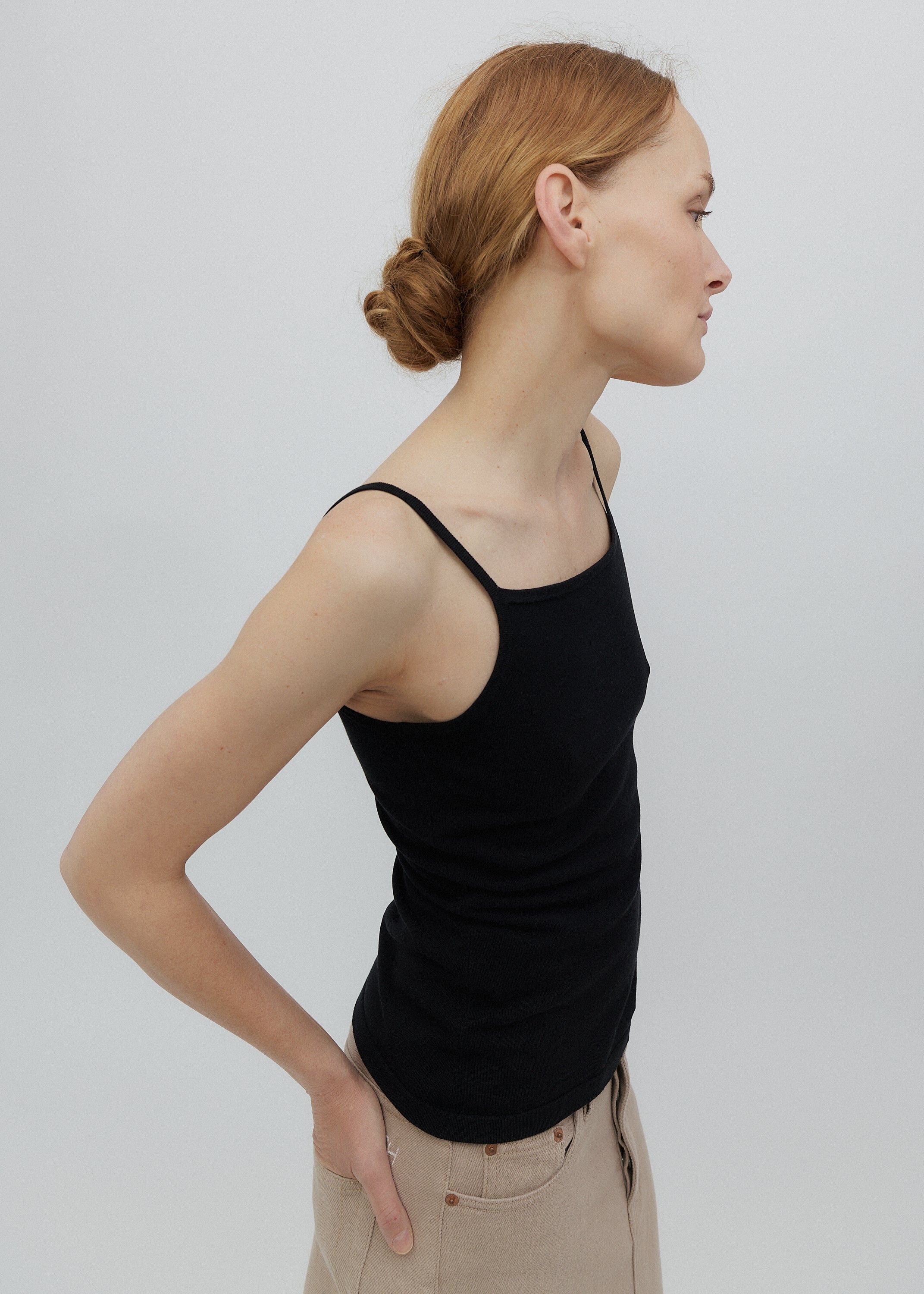 Square Tank in Black