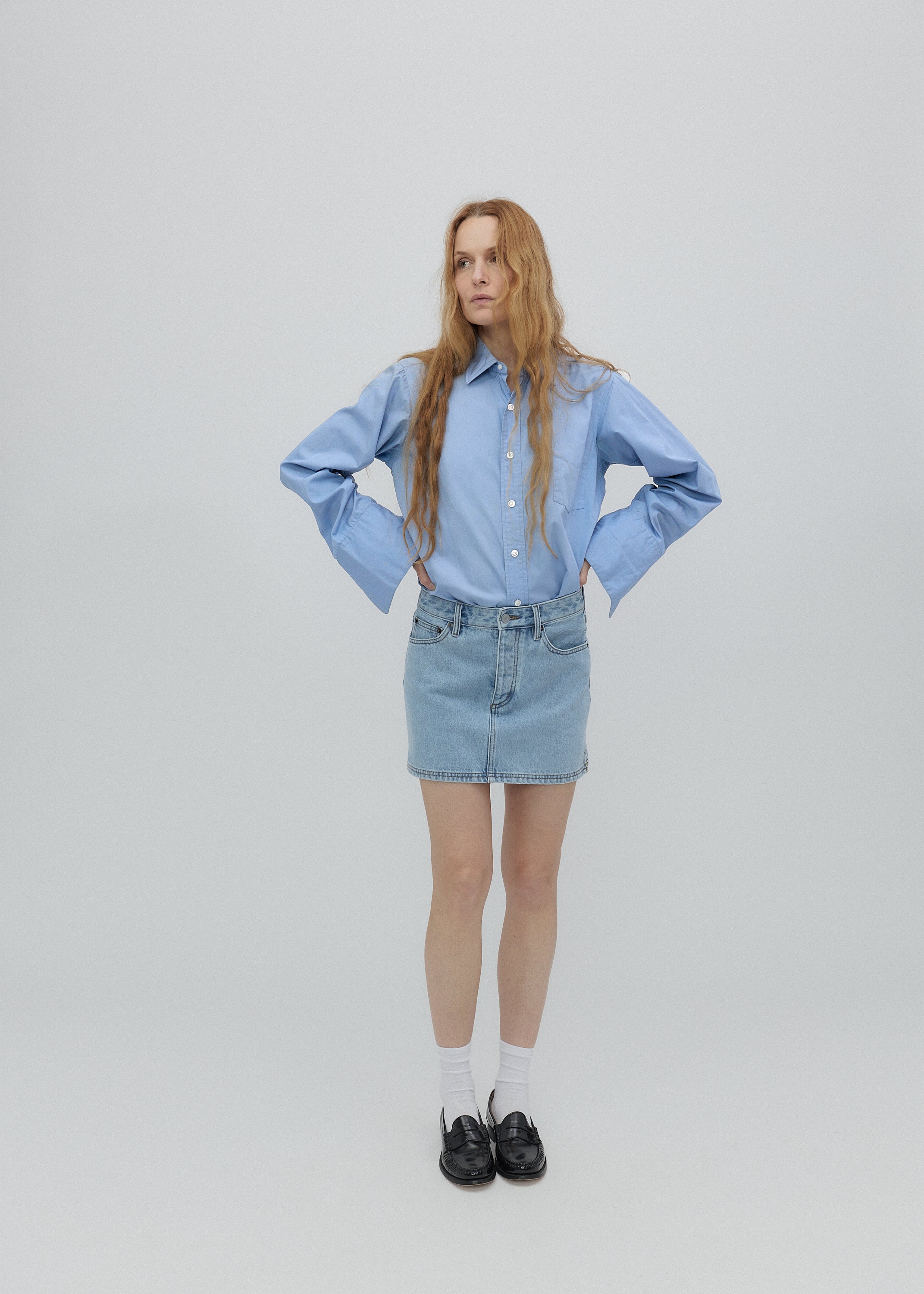 Holly Skirt in Vintage Blue