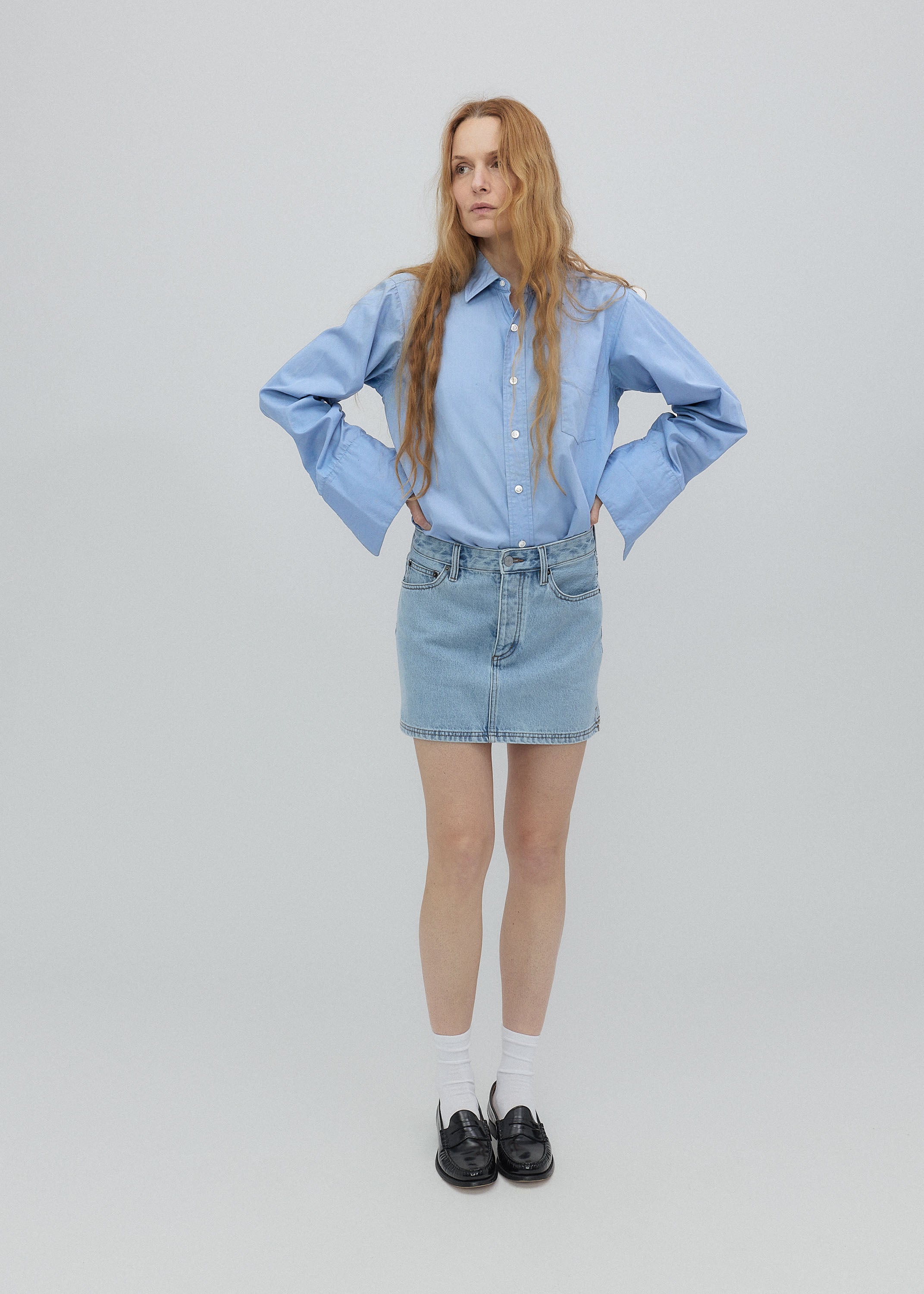 Holly Skirt in Vintage Blue