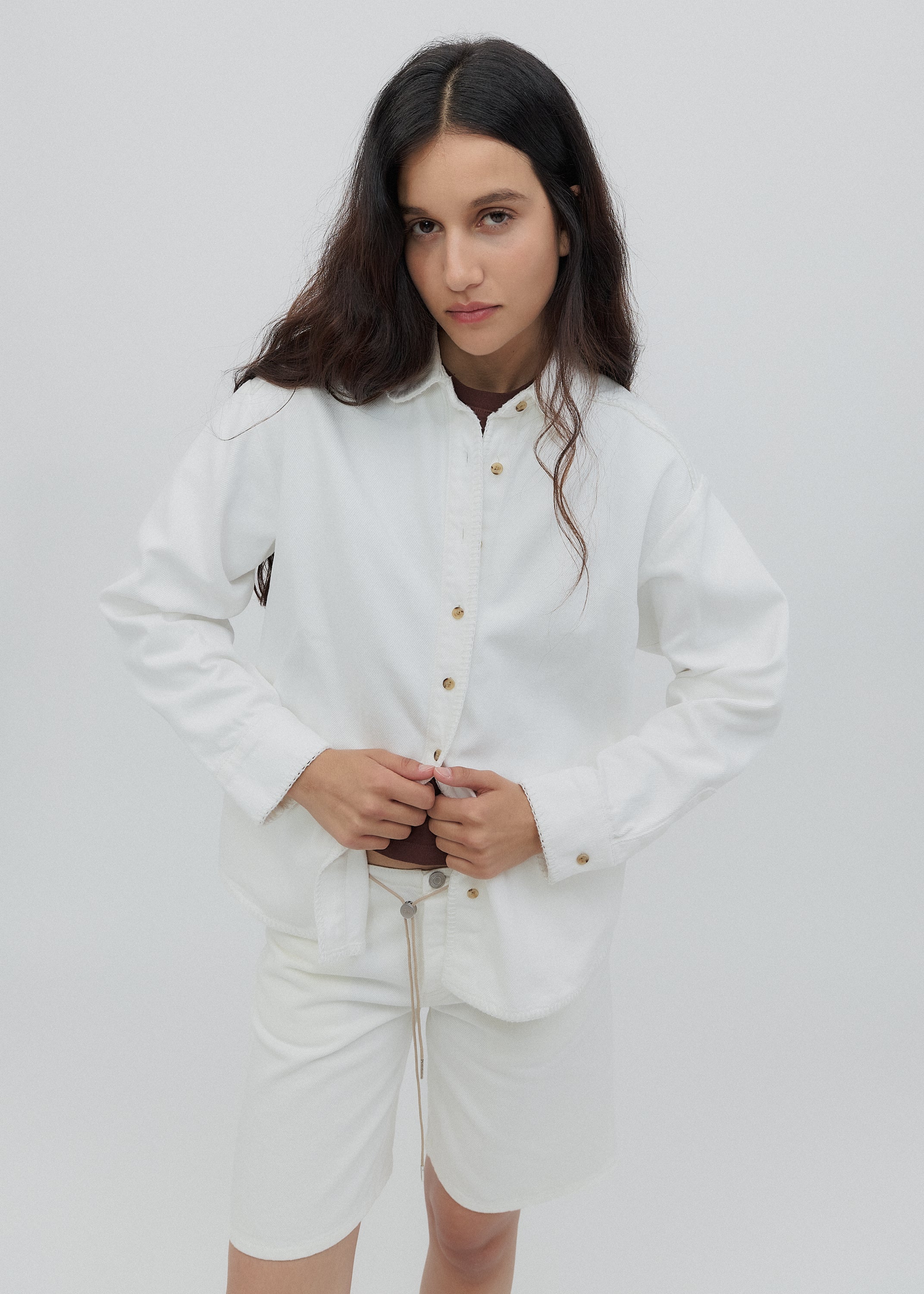 Western Shirt in Milk