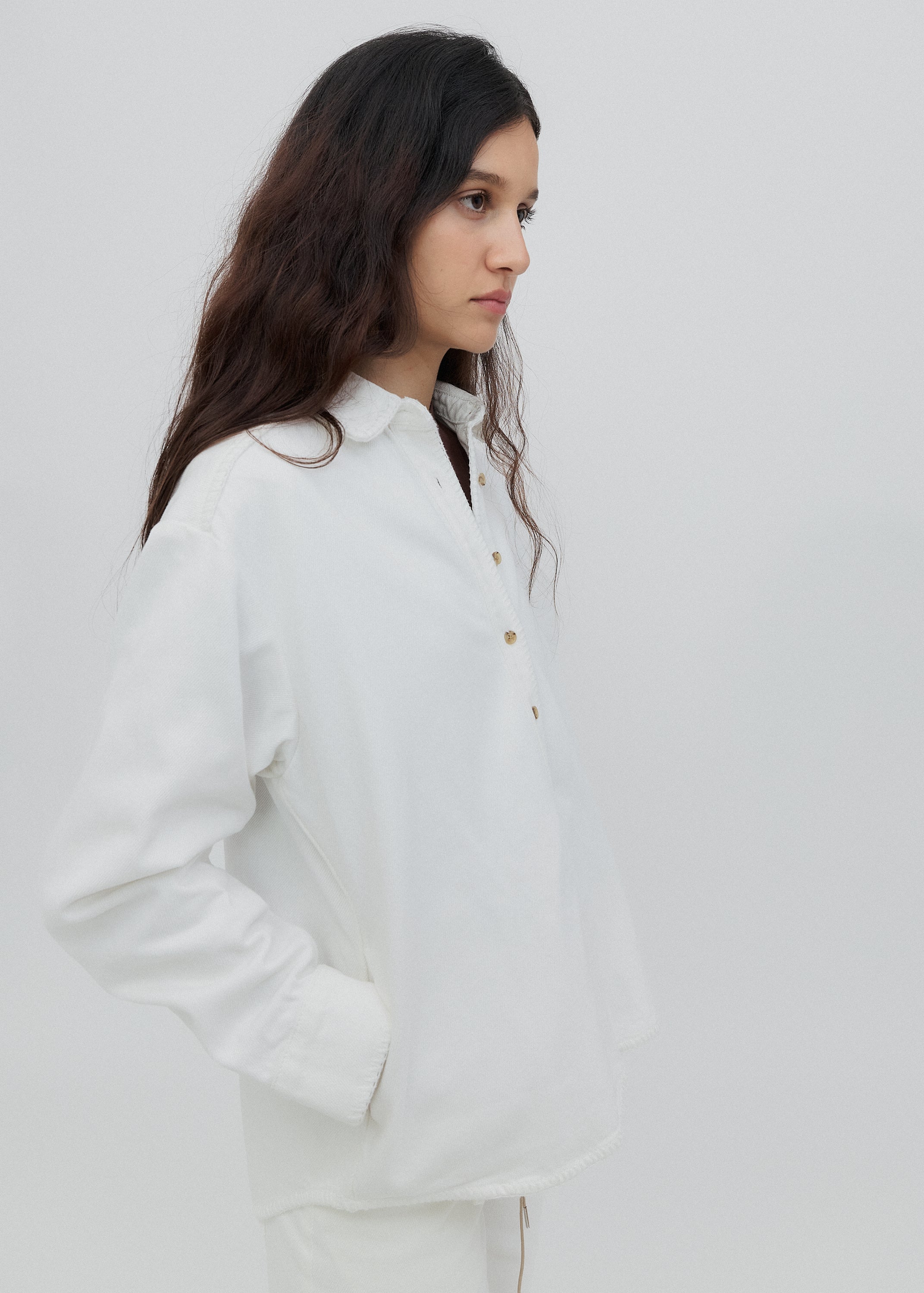 Western Shirt in Milk