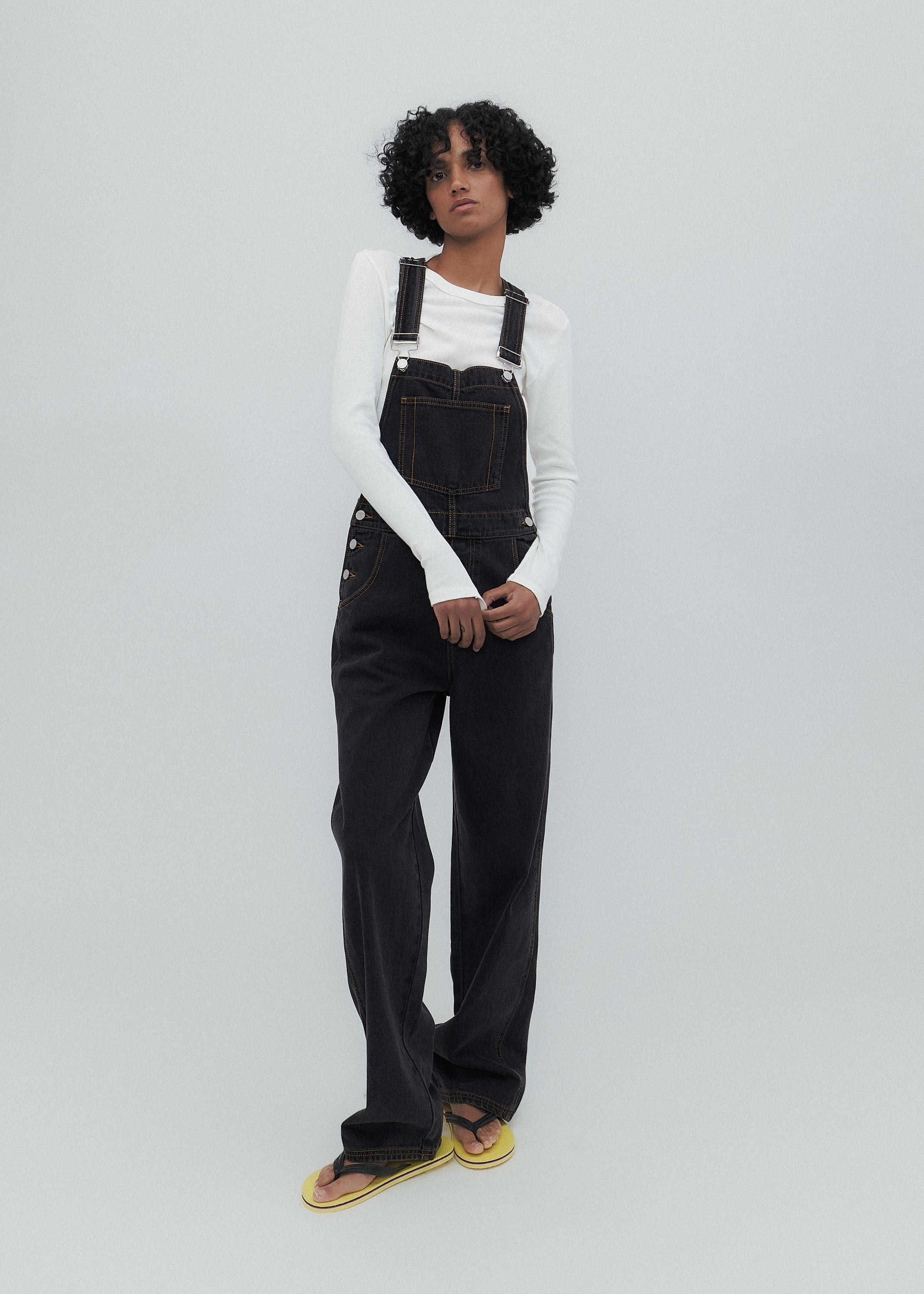 Mississippi Overalls in Washed Black