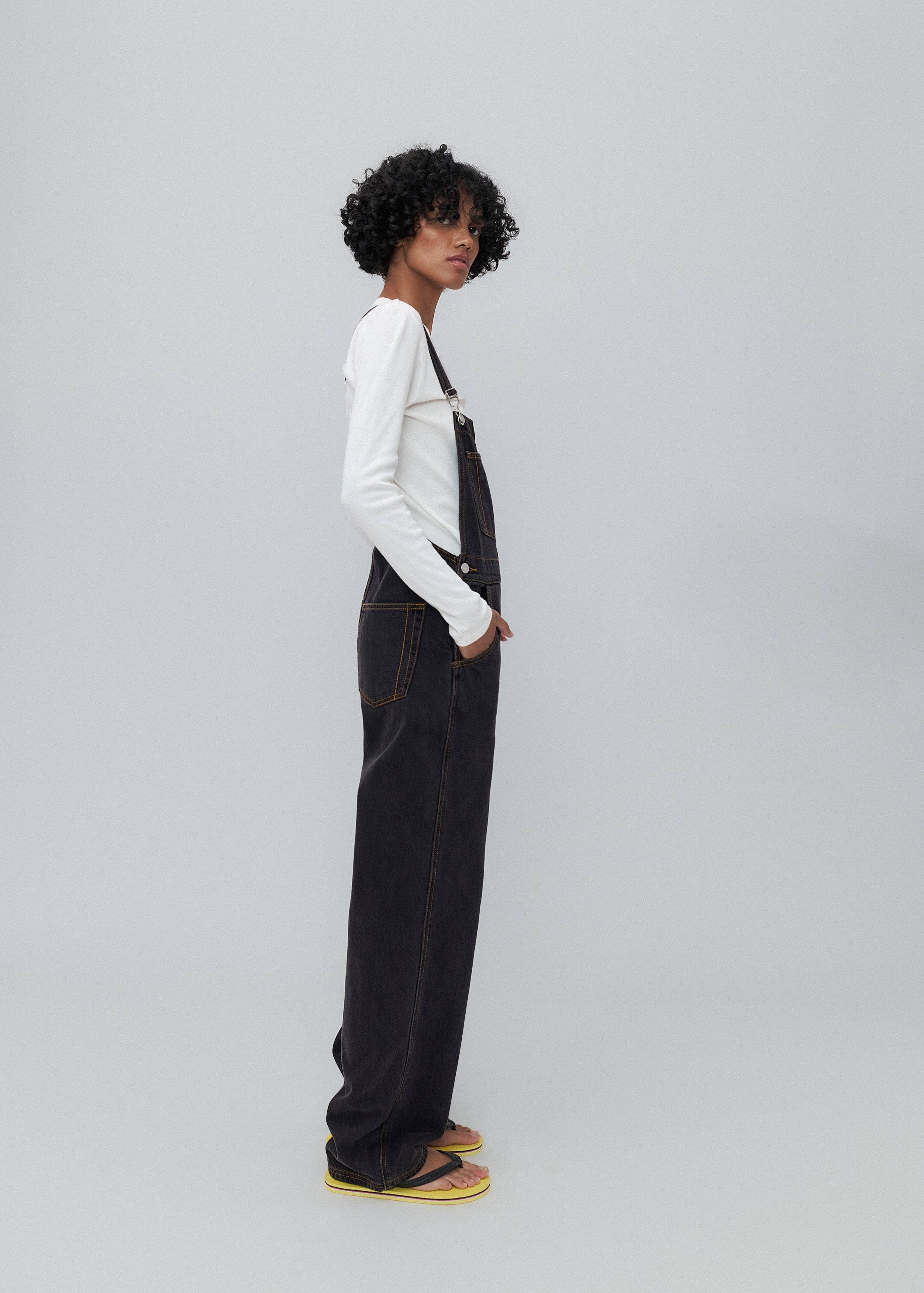Mississippi Overalls in Washed Black