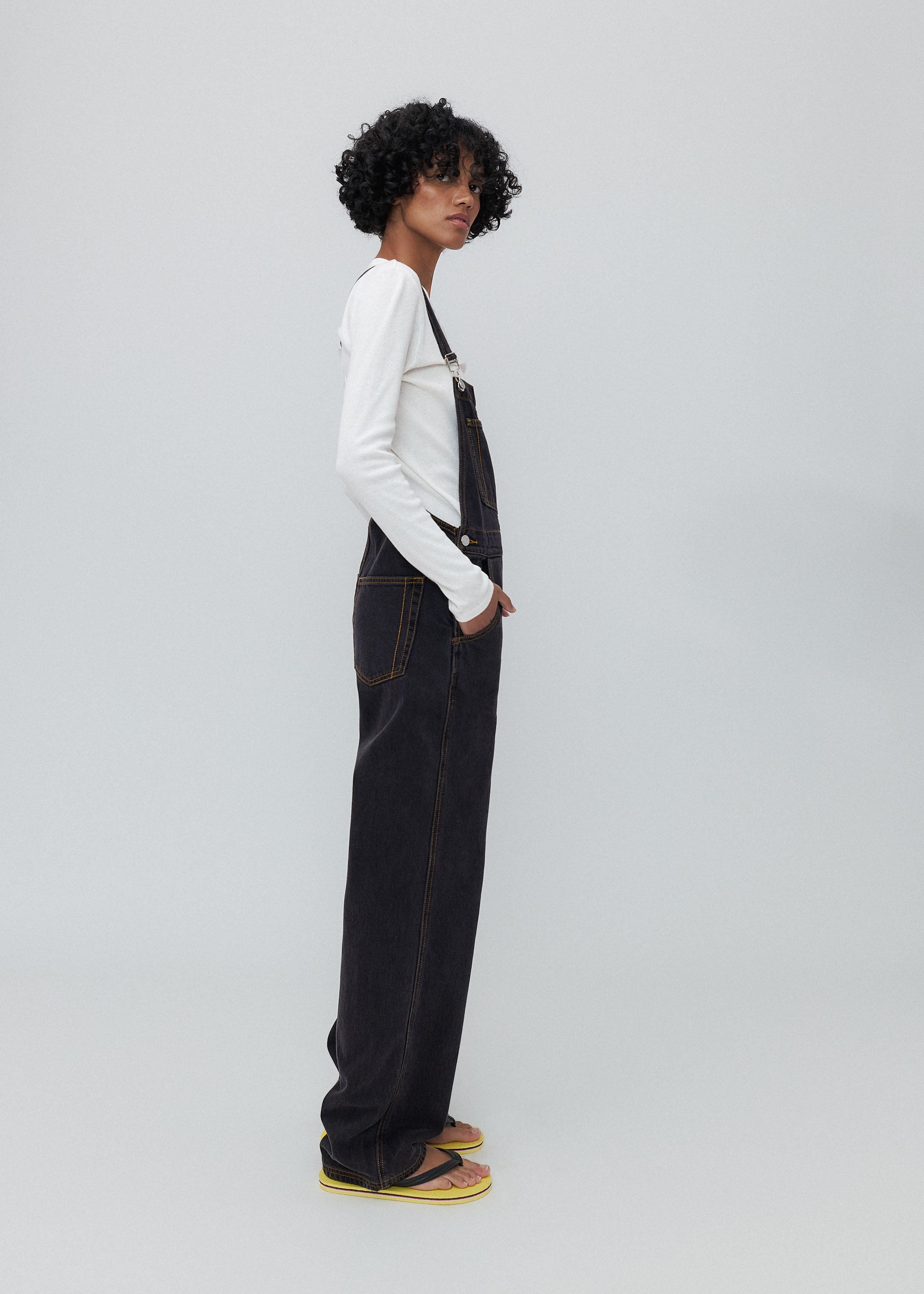 Mississippi Overalls in Washed Black