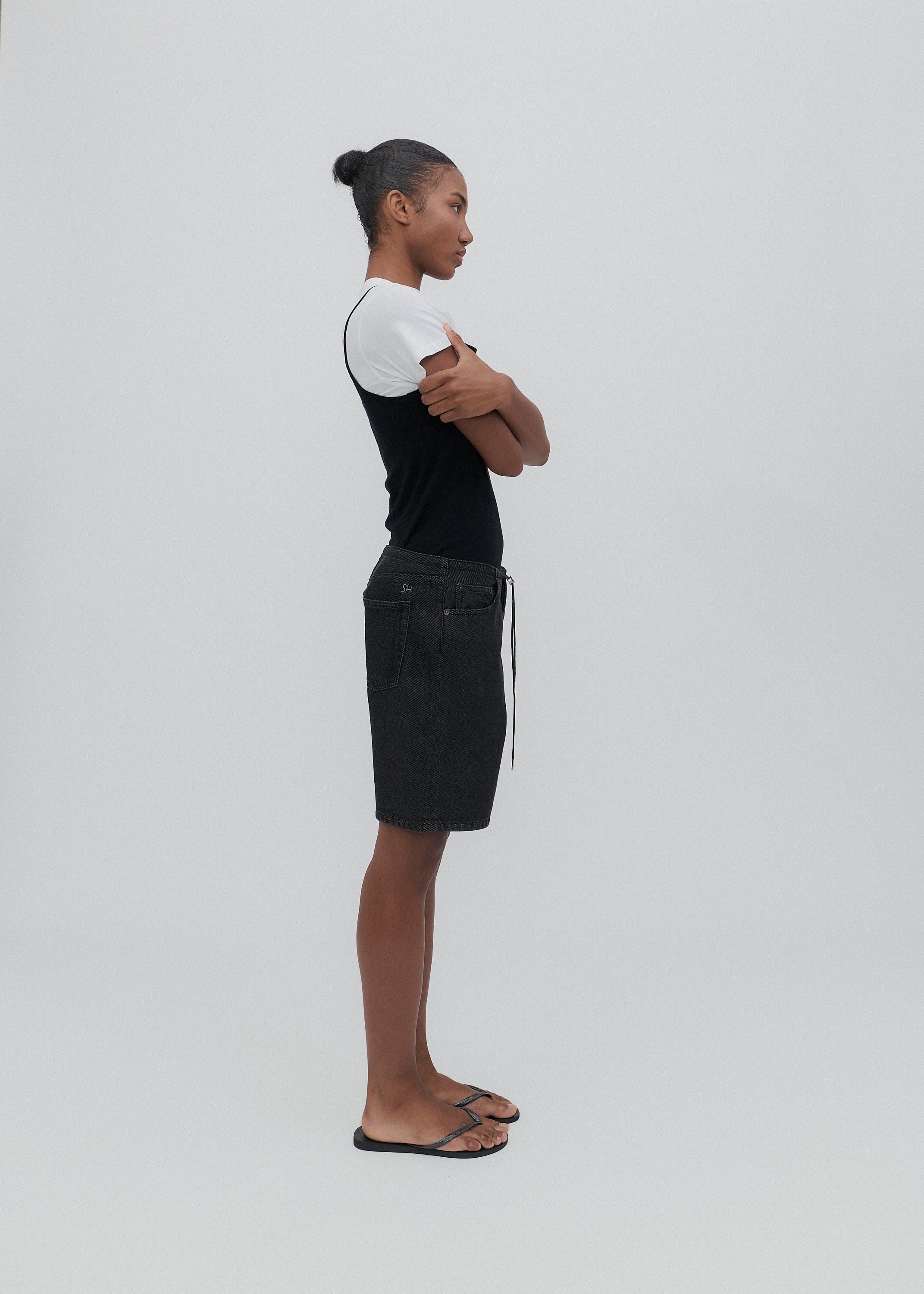 Cool Shorts in Washed Black