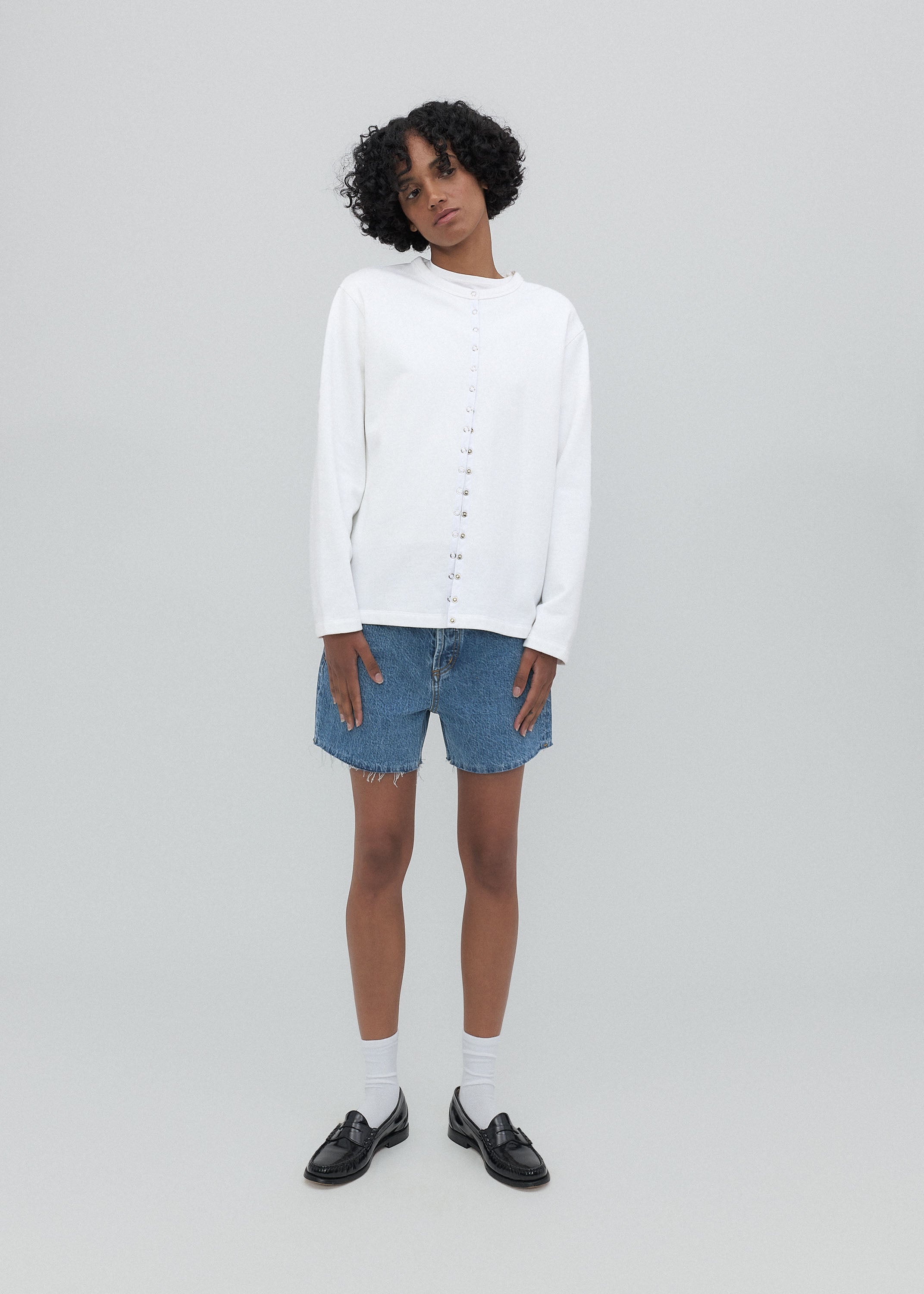 Cut Off Shorts in Classic Blue