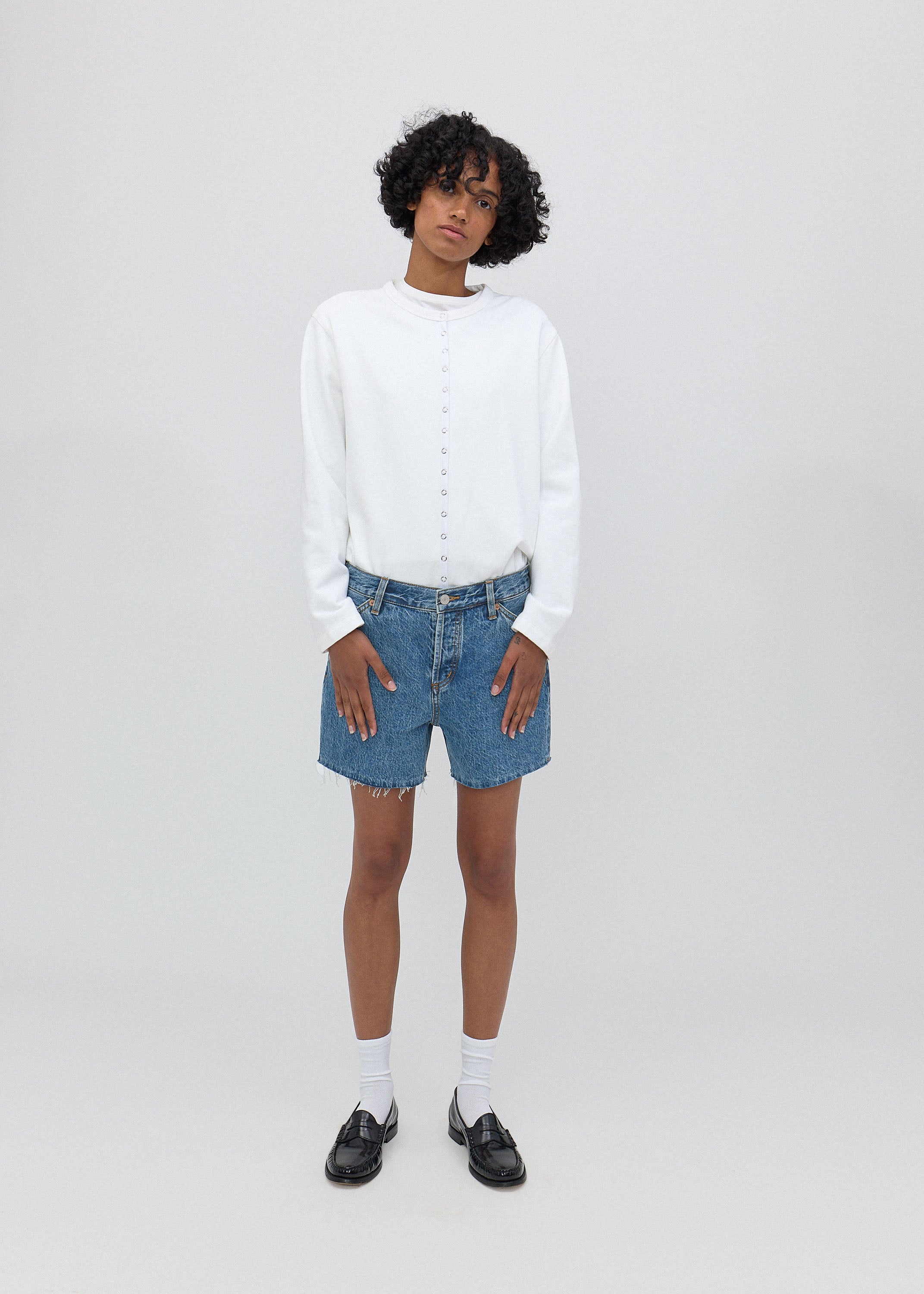 Cut Off Shorts in Classic Blue – Still Here New York