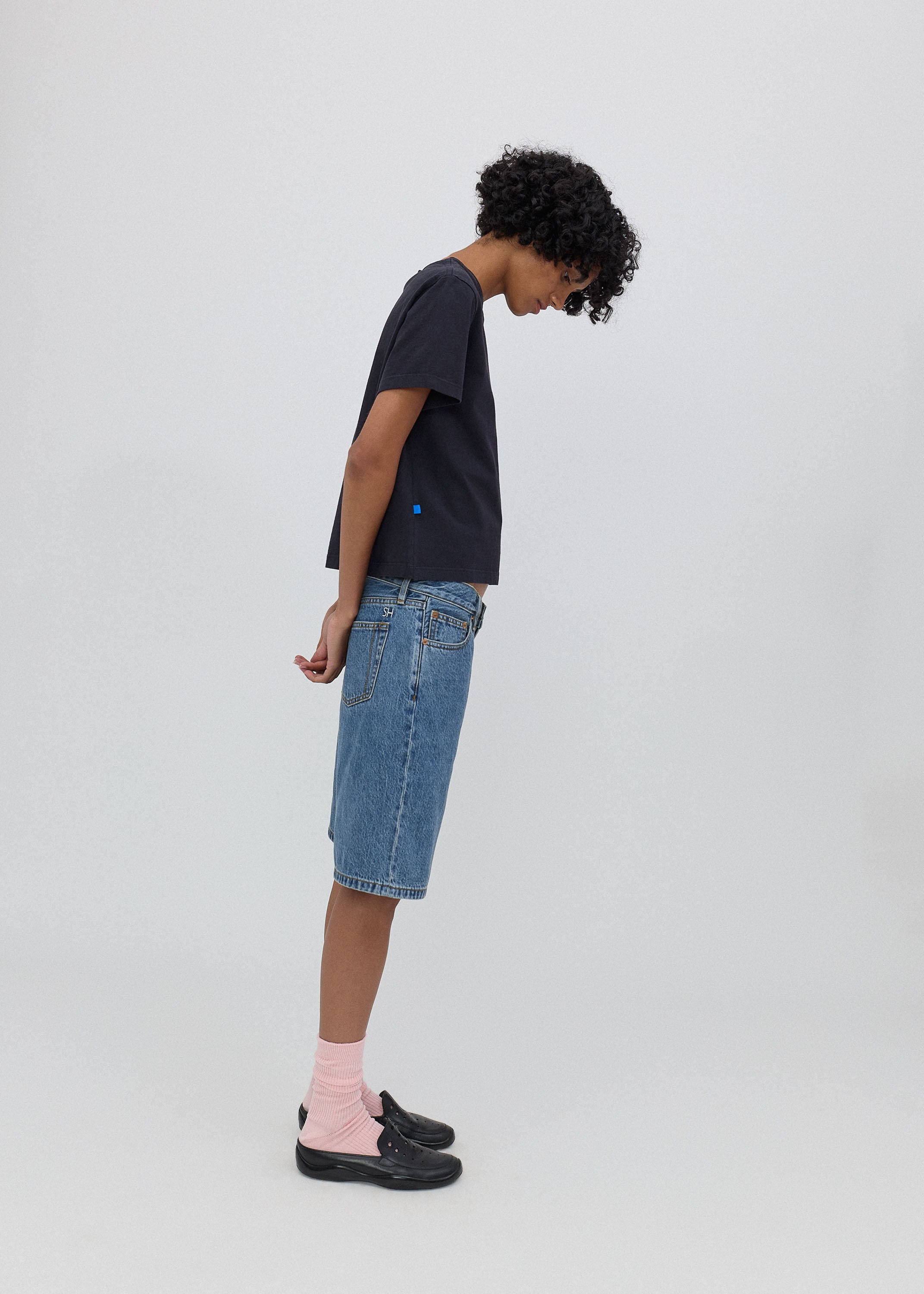 Stoop Short in Classic Blue