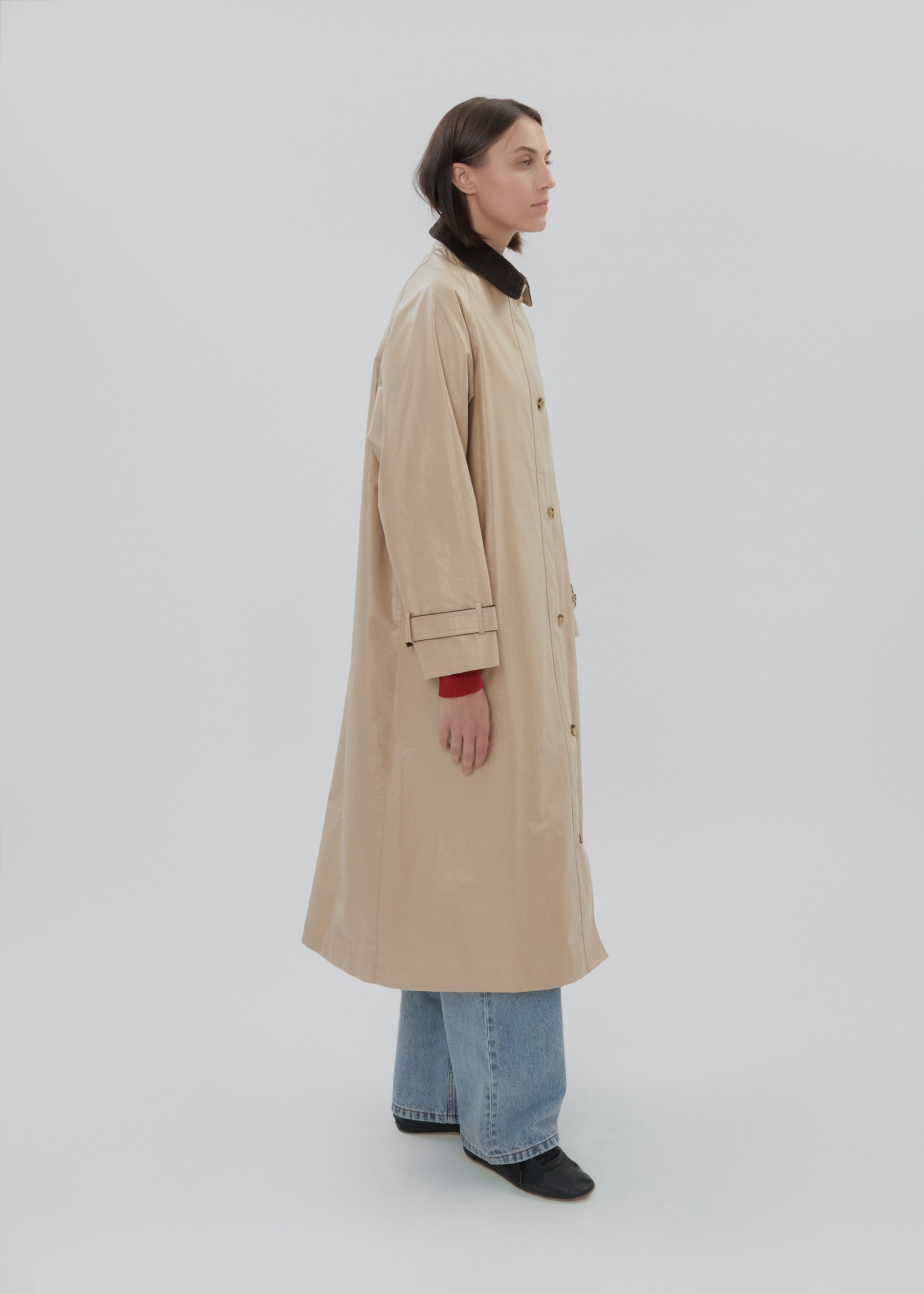Kent Trench Coat in Khaki