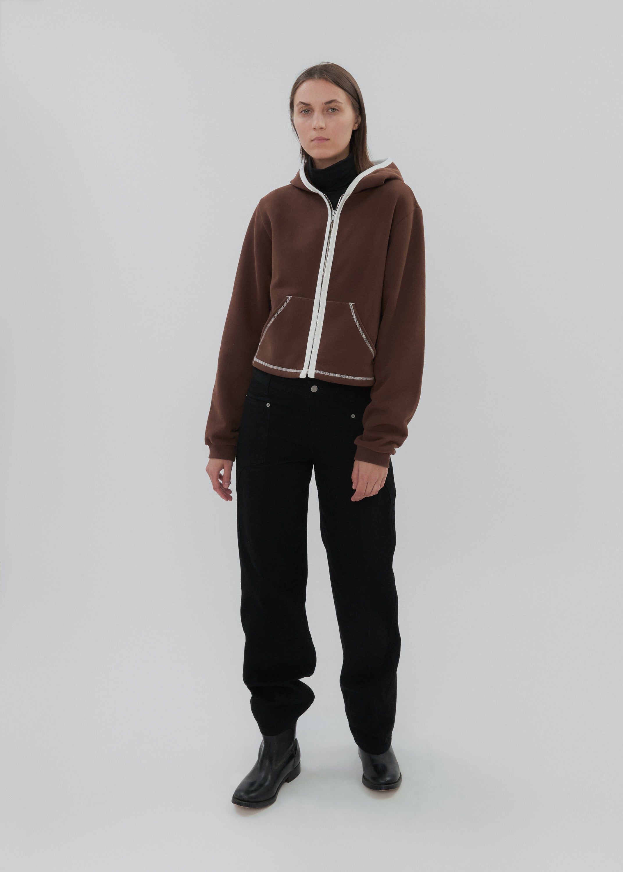 Neighborhood Zip in Chocolate Brown