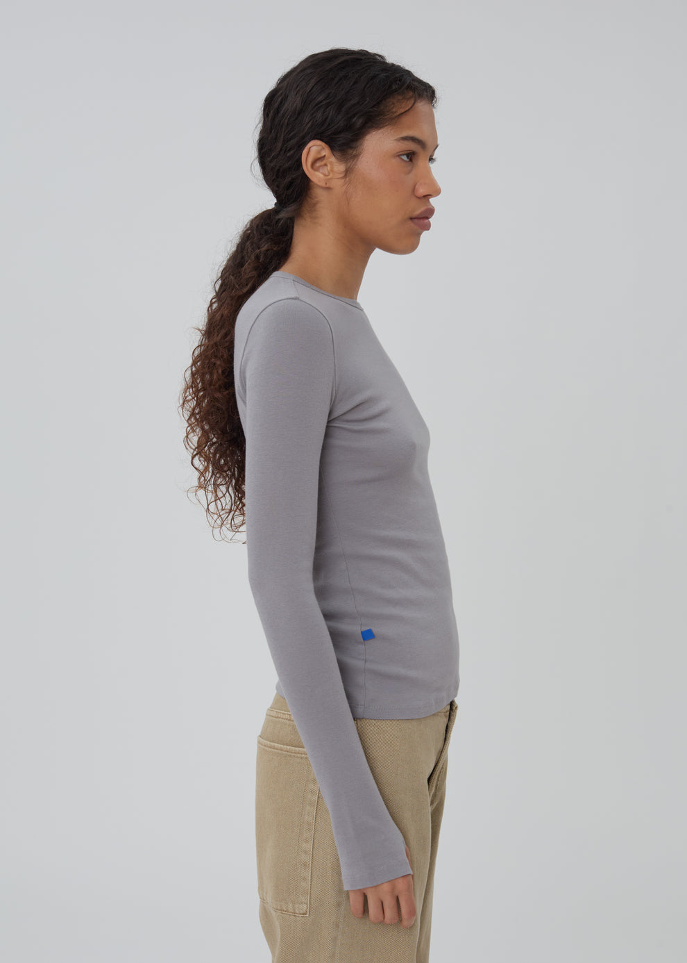 The Long Sleeve Shirt in Grey