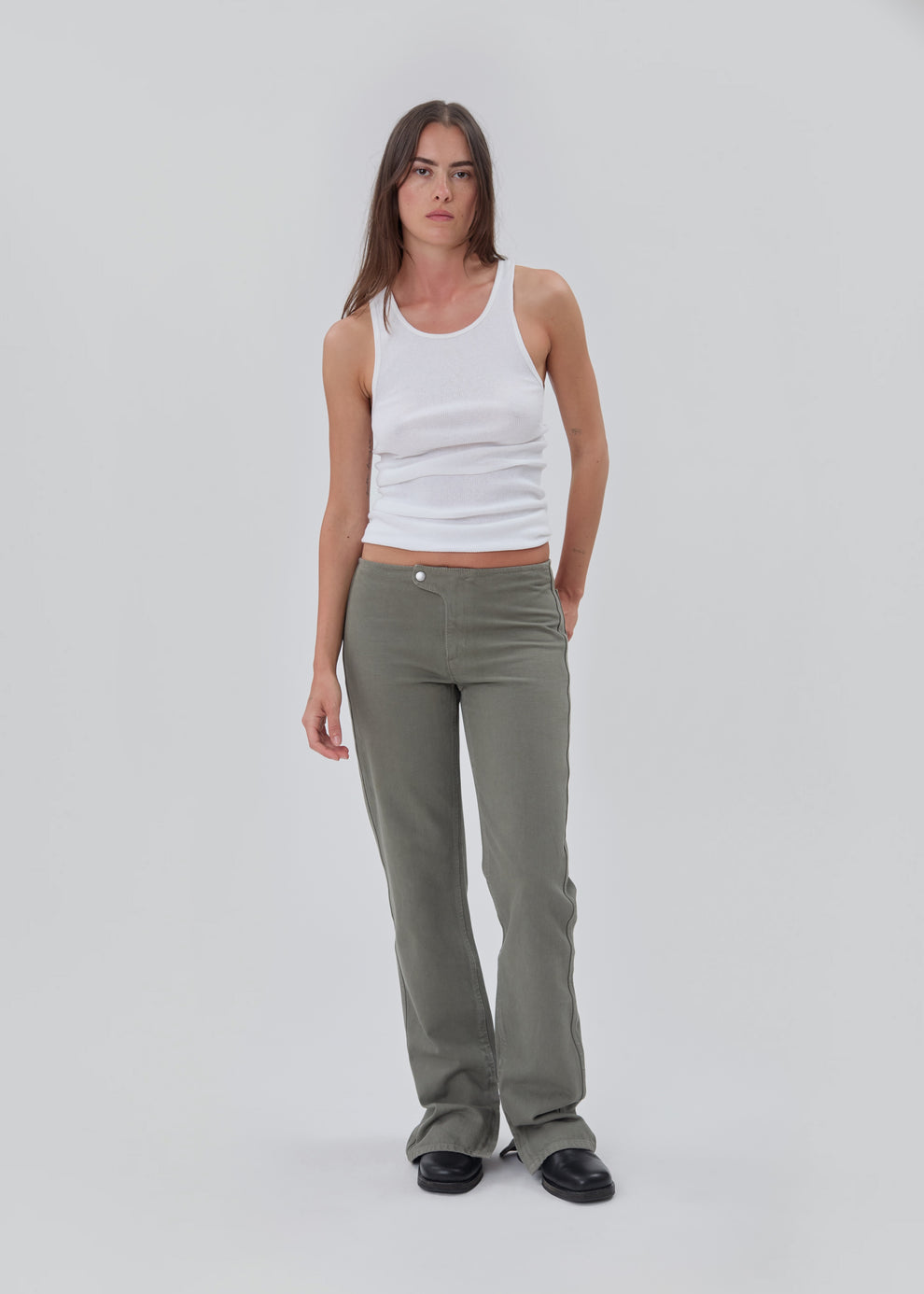 11 Jean in Army Green