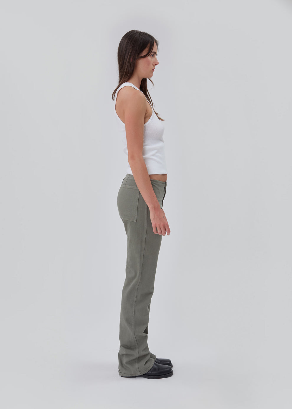 11 Jean in Army Green