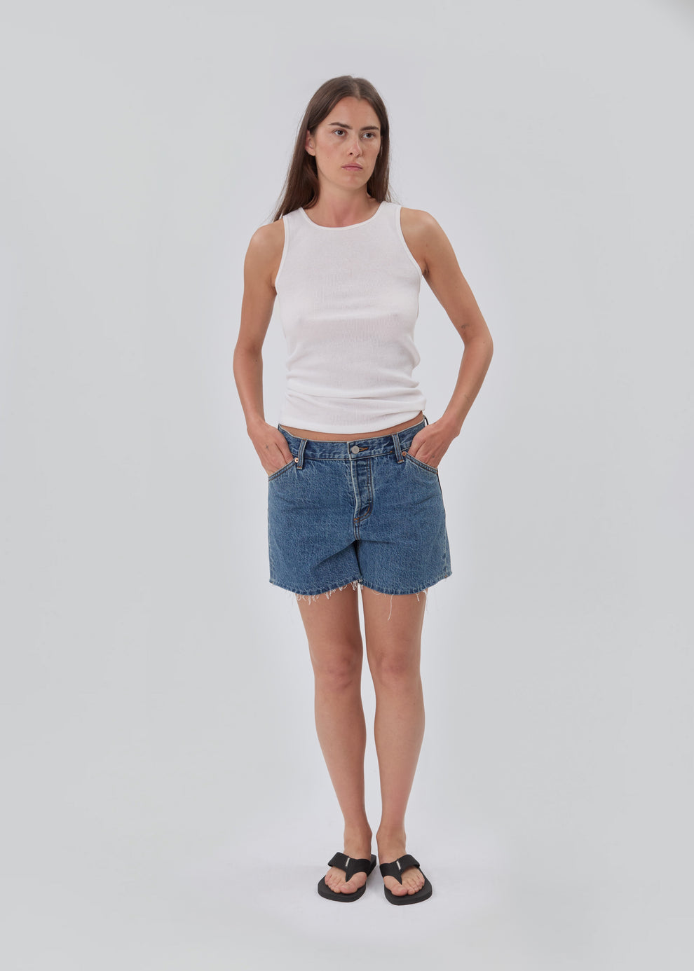 Cut Off Shorts in Classic Blue