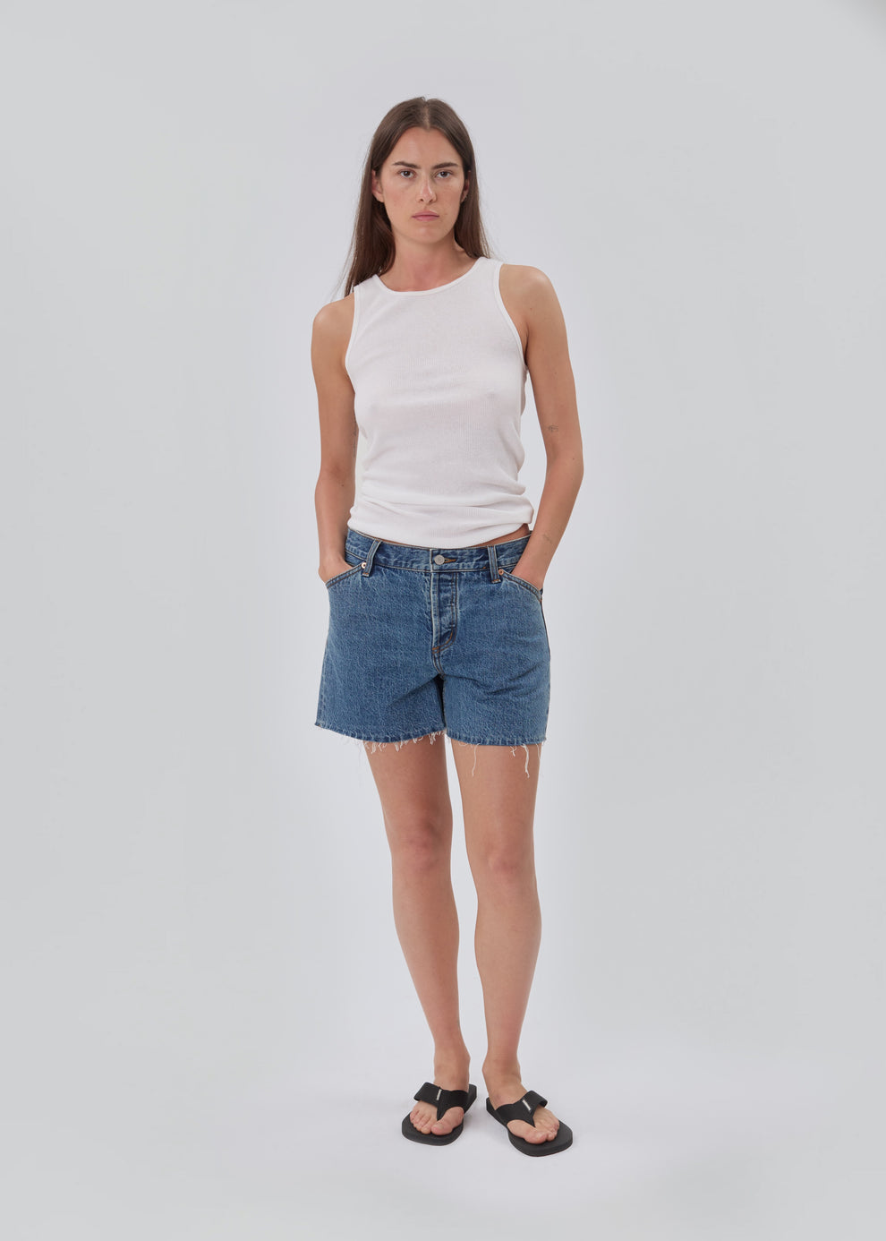Cut Off Shorts in Classic Blue