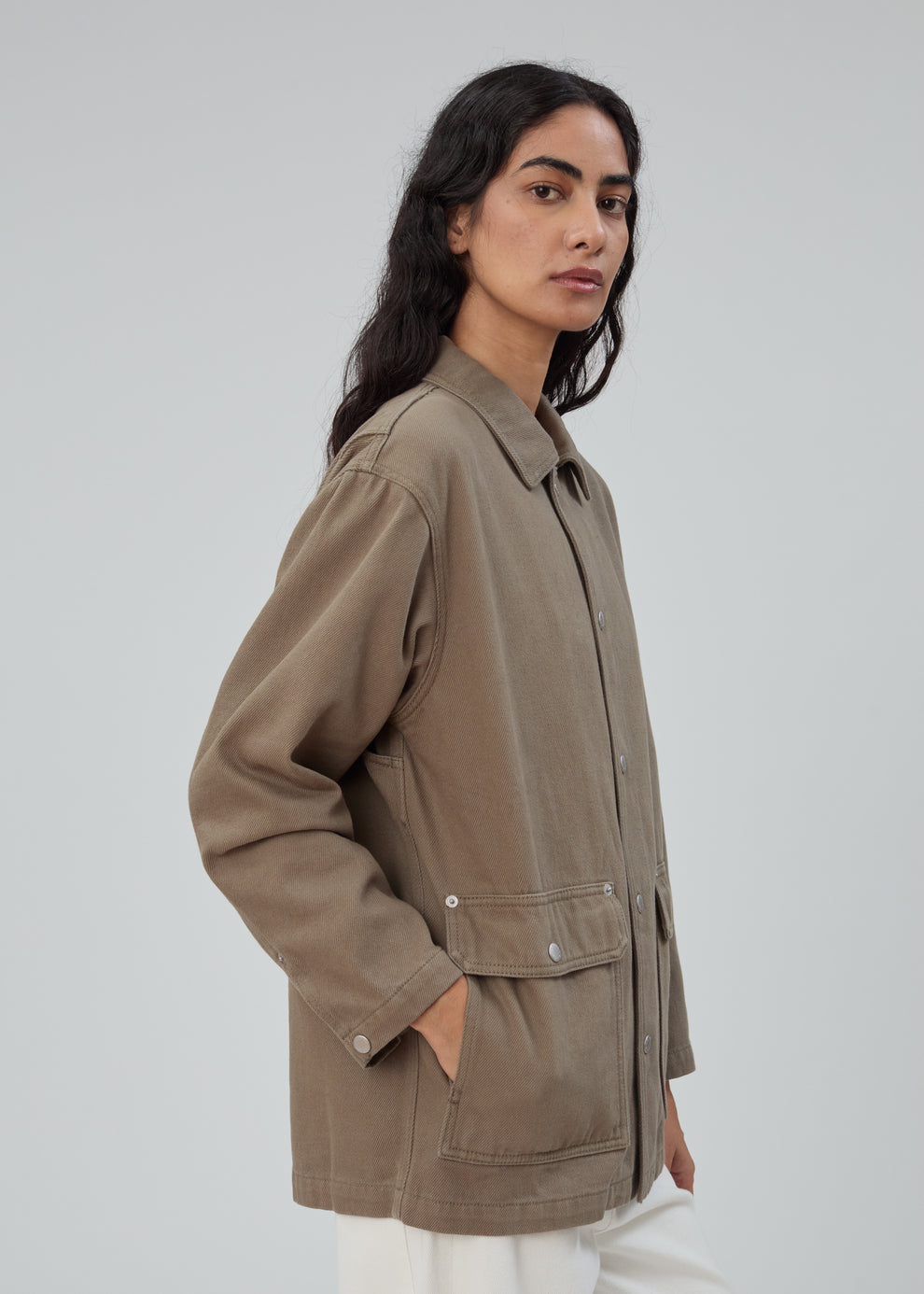 Barn Jacket in Army Green