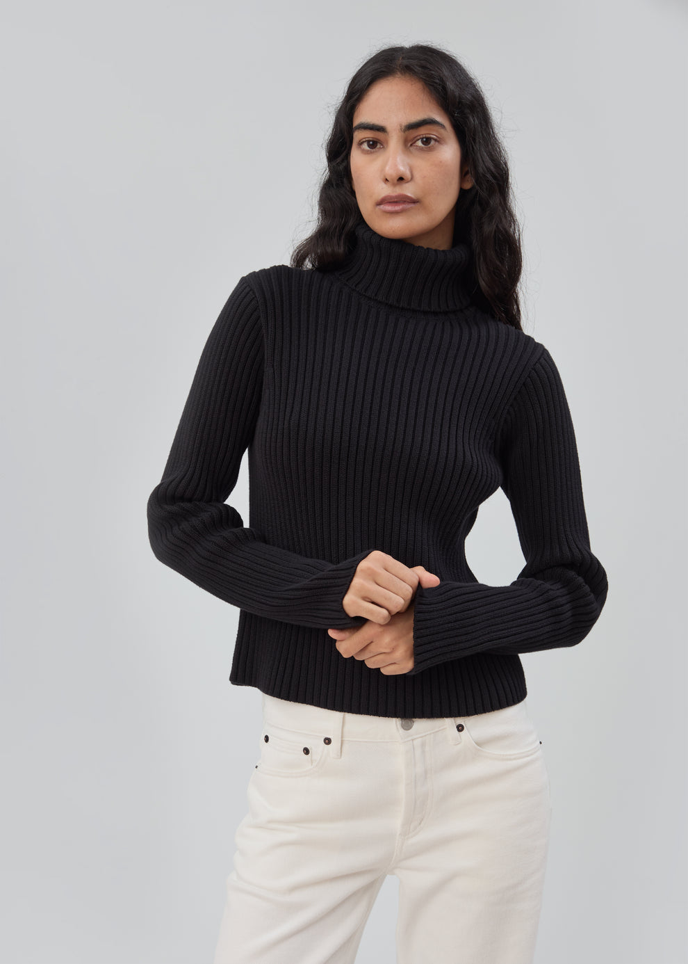 Miller Turtleneck Sweater in Black
