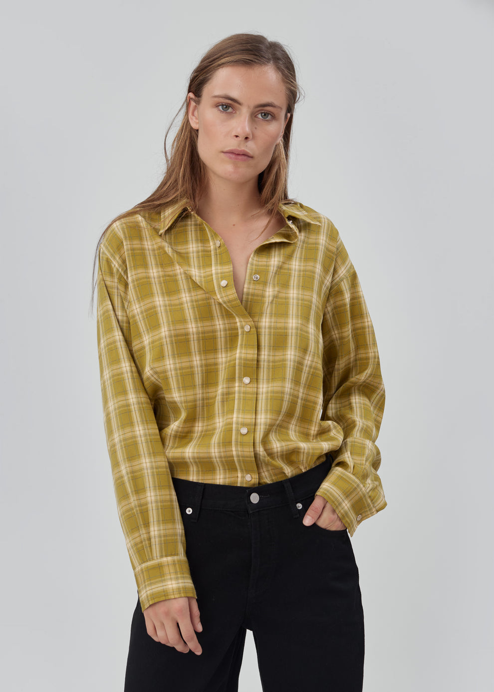 Noon Shirt in Twig Plaid