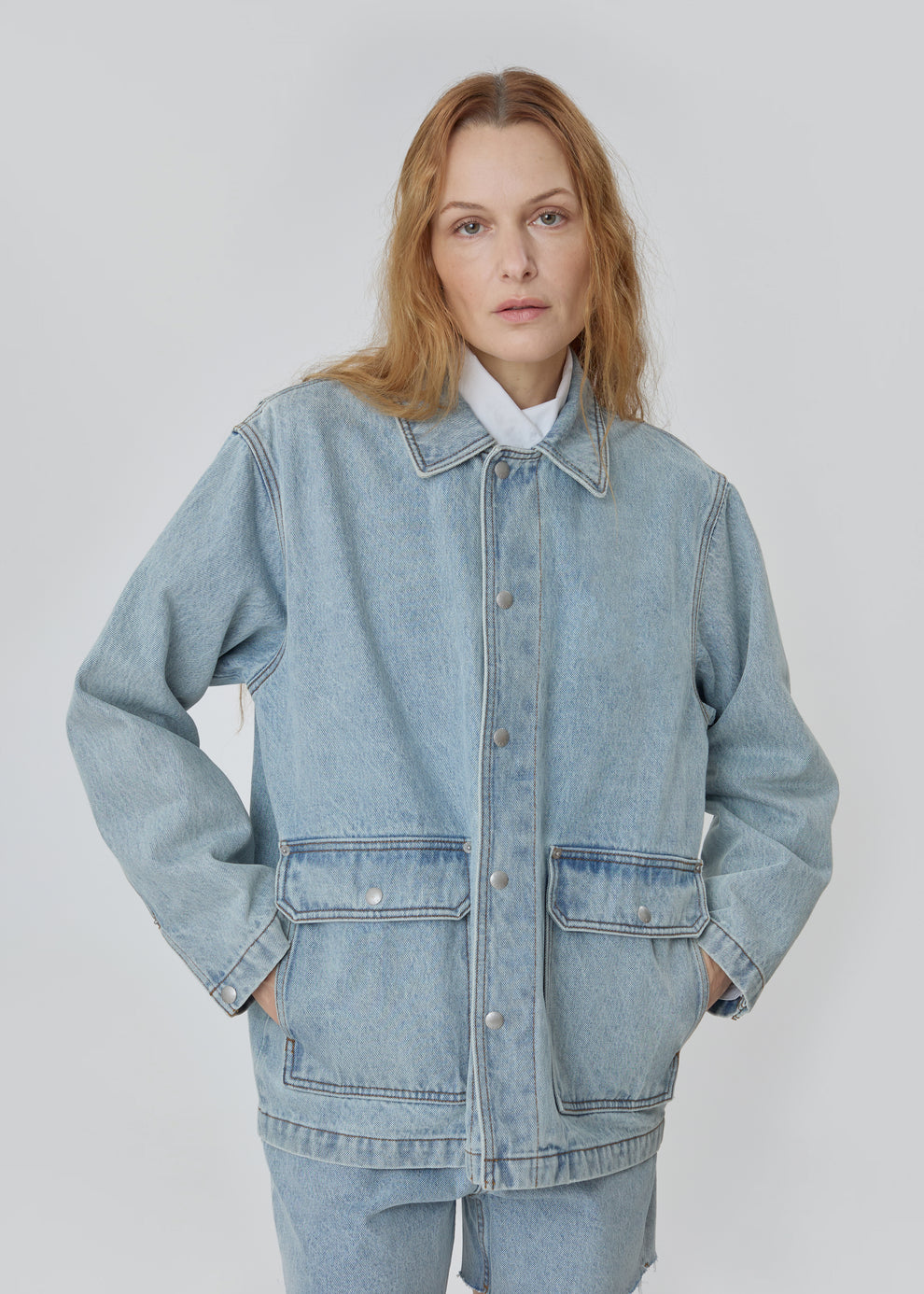 Barn Jacket in Vintage Blue