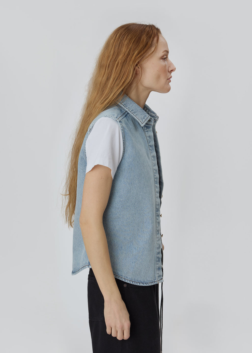 Emma Top in Vintage Blue