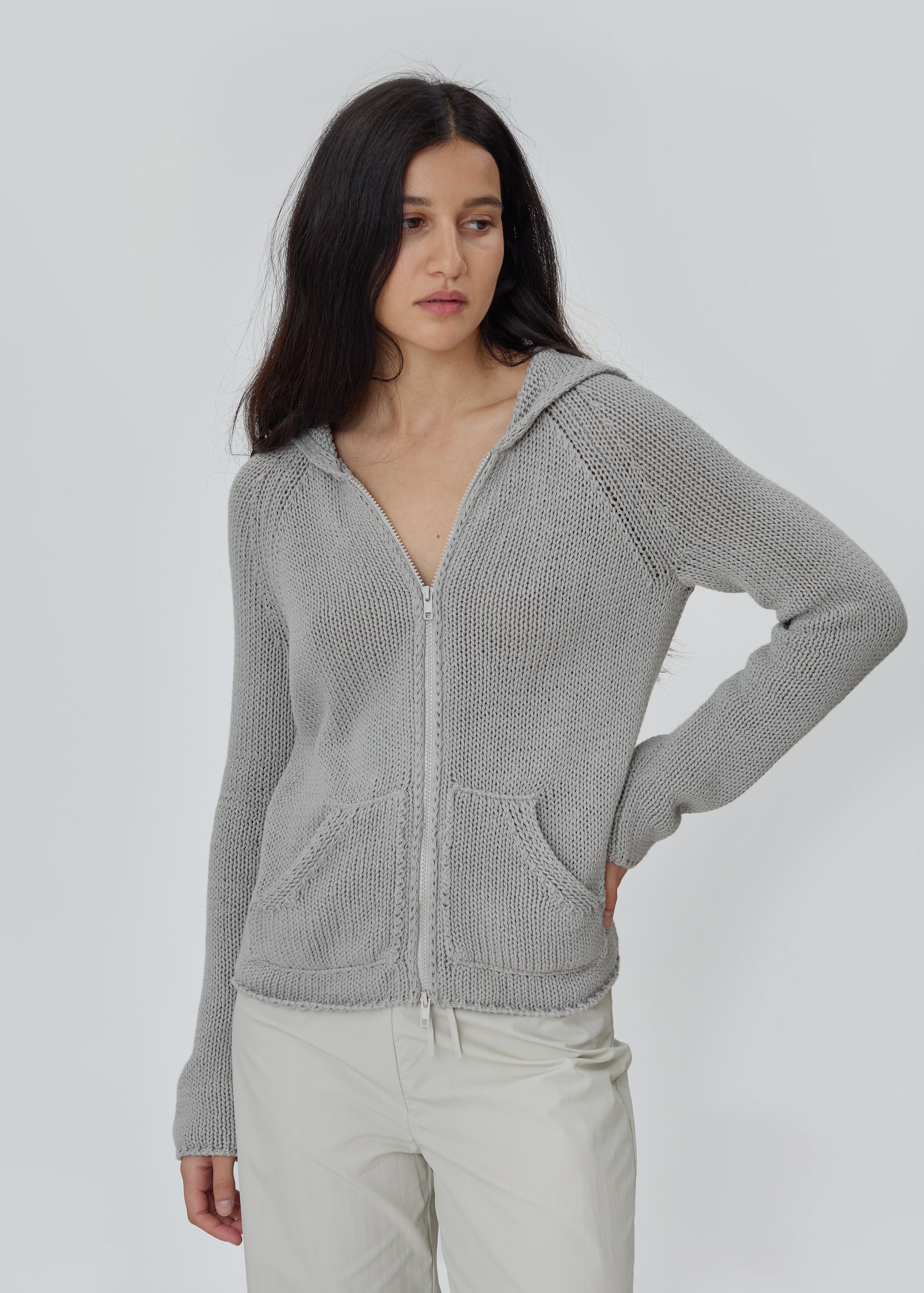 Bear Zip Up in Grey from Still Here - $285