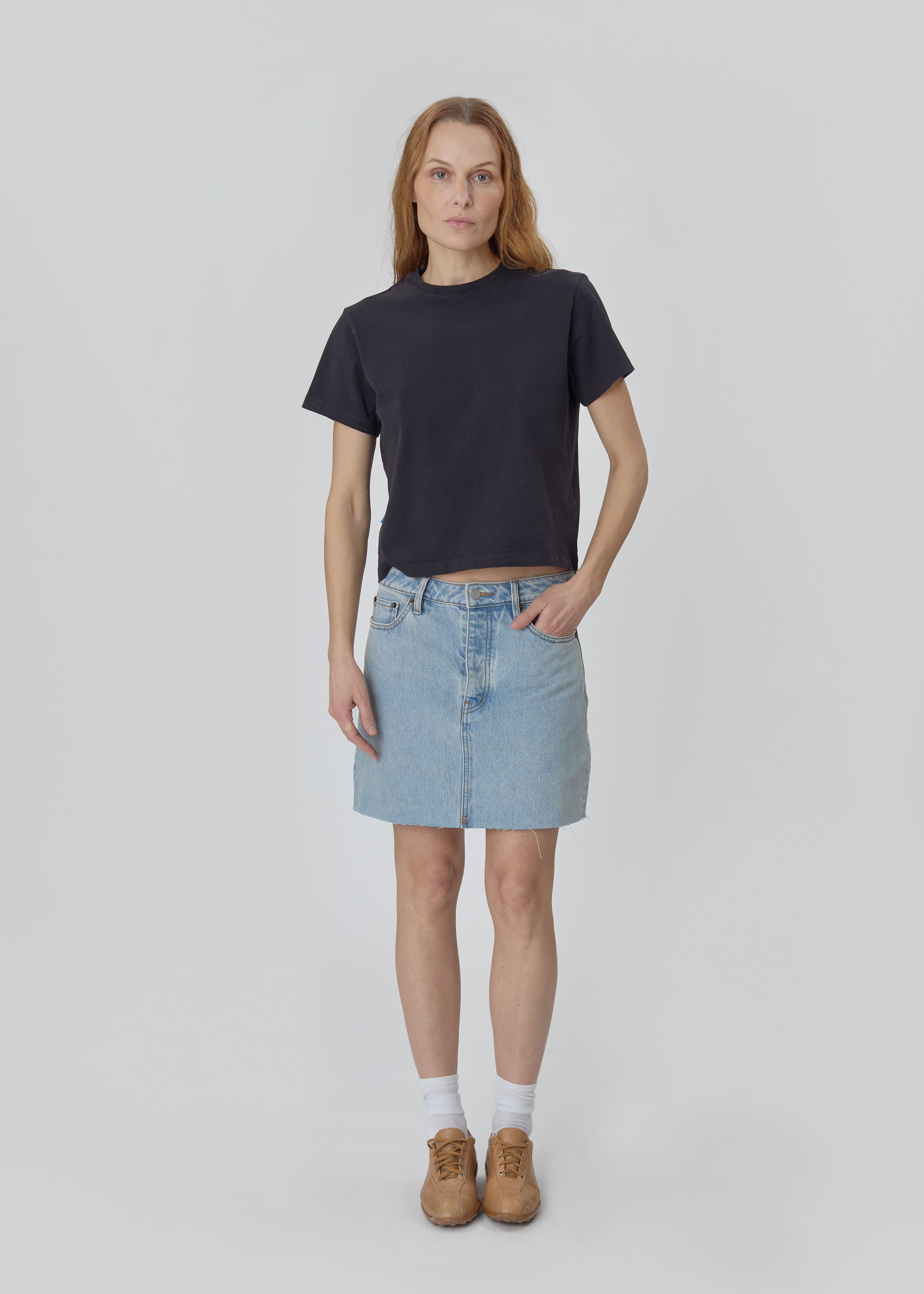 Lima Skirt in Vintage Blue from Still Here - $245