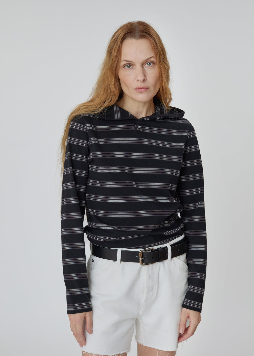 Nellie Shirt in Black Stripe