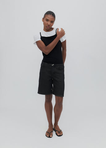 Cool Shorts in Washed Black
