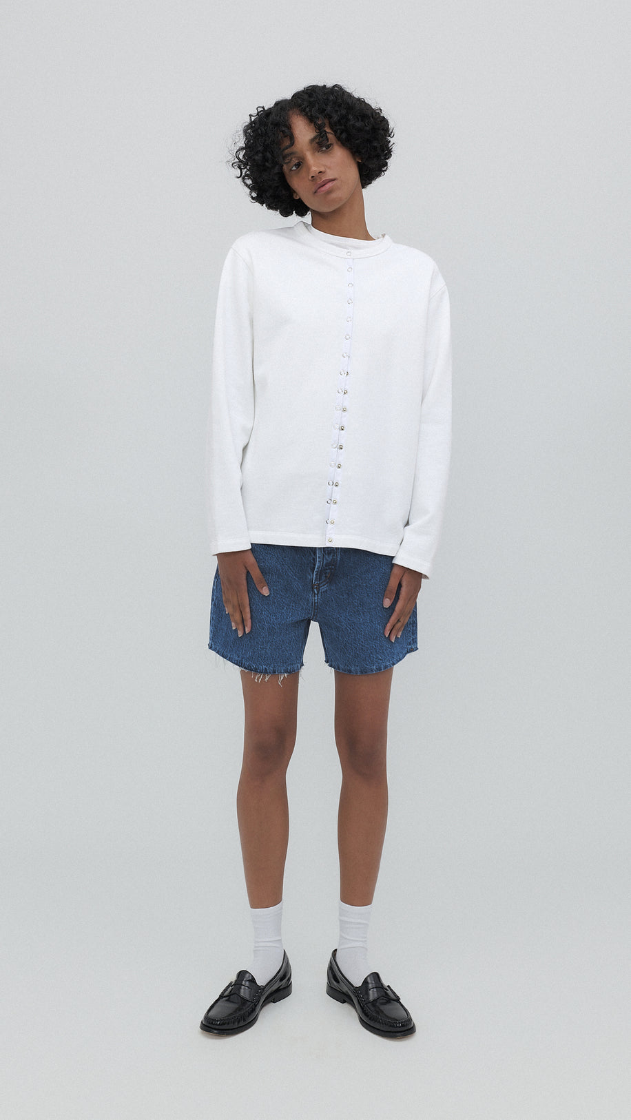 Cut Off Shorts in Classic Blue