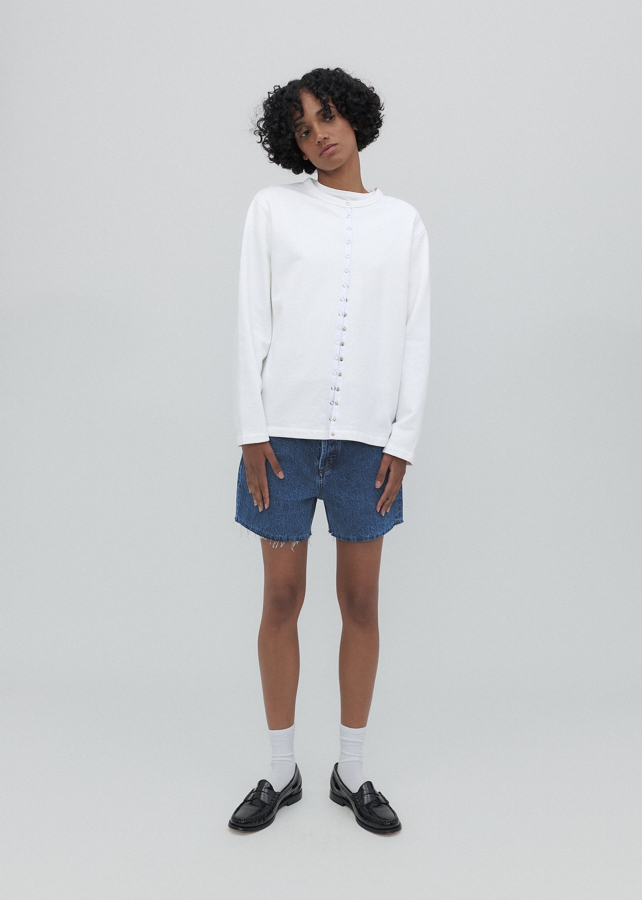 Cut Off Shorts in Classic Blue