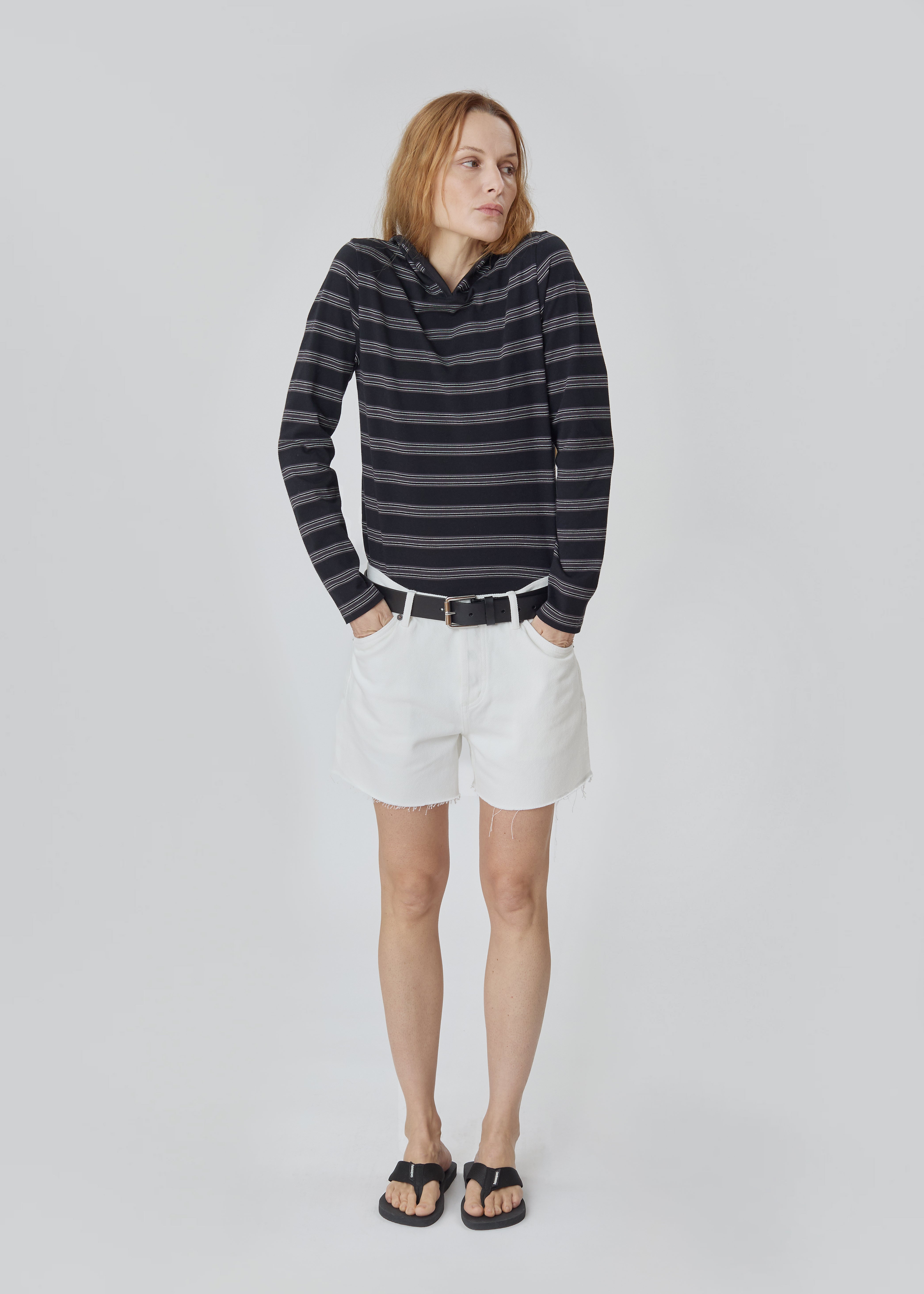 Cut Off Shorts in Milk from Still Here - $230