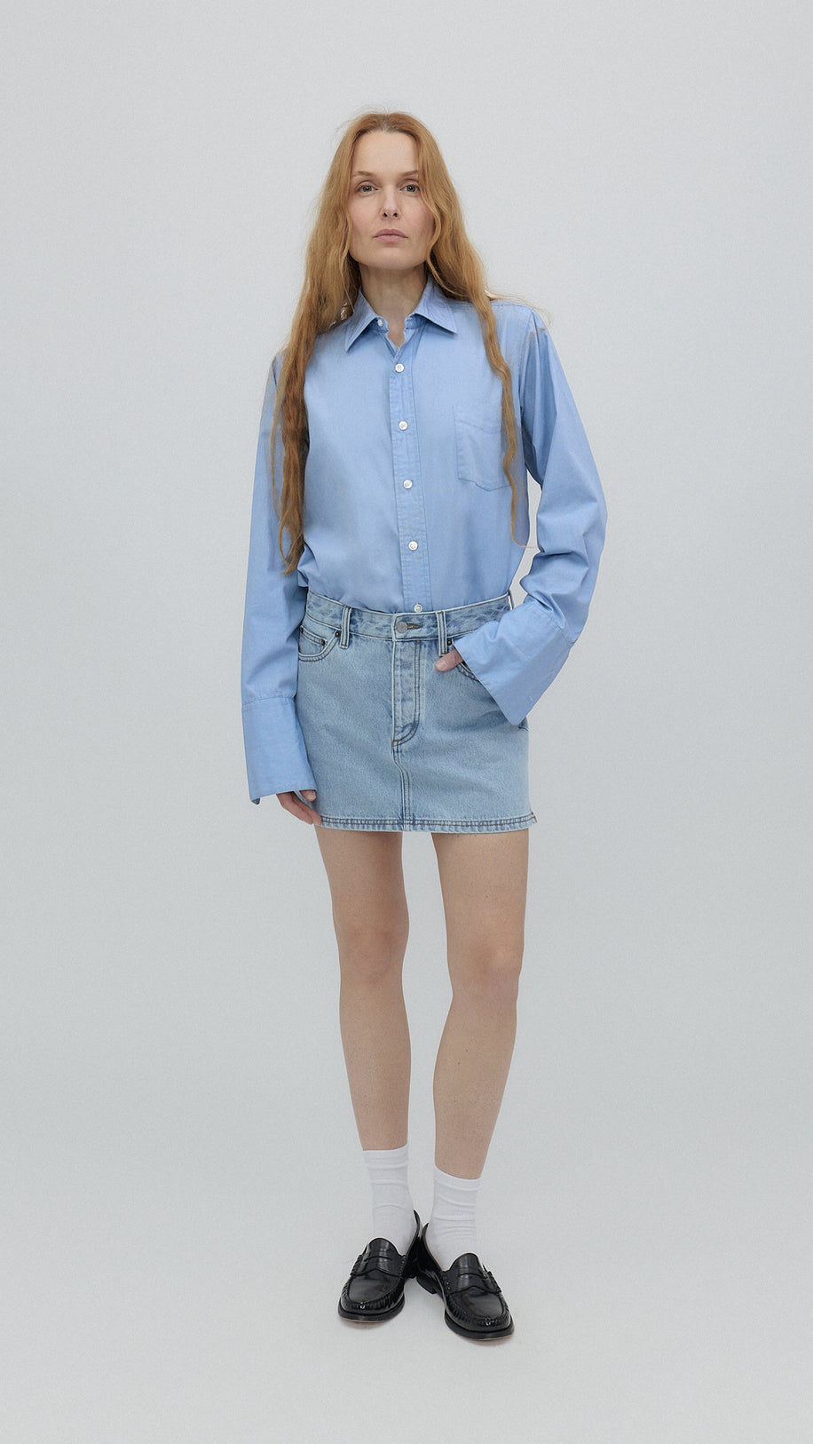 Holly Skirt in Vintage Blue
