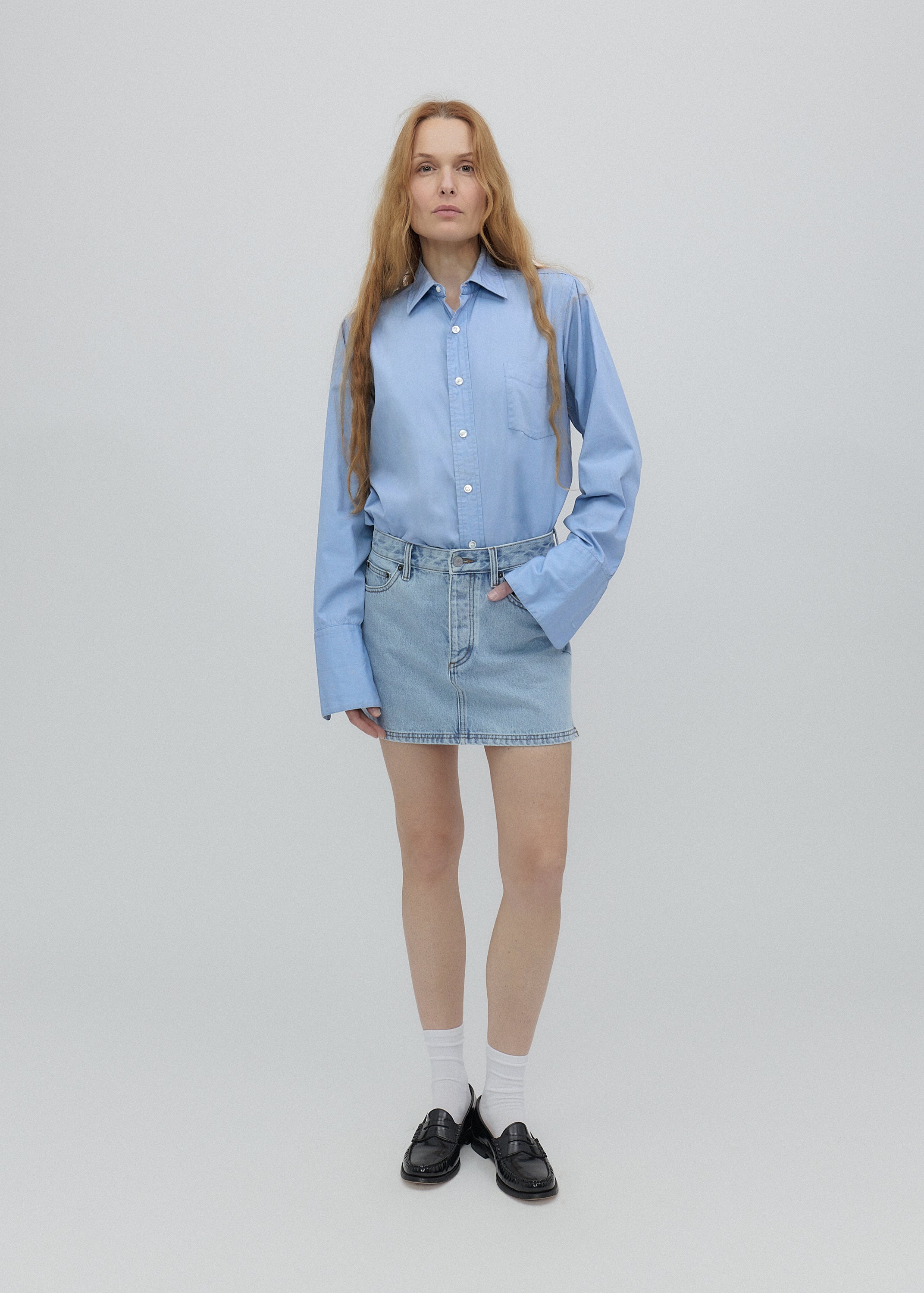 Holly Skirt in Vintage Blue