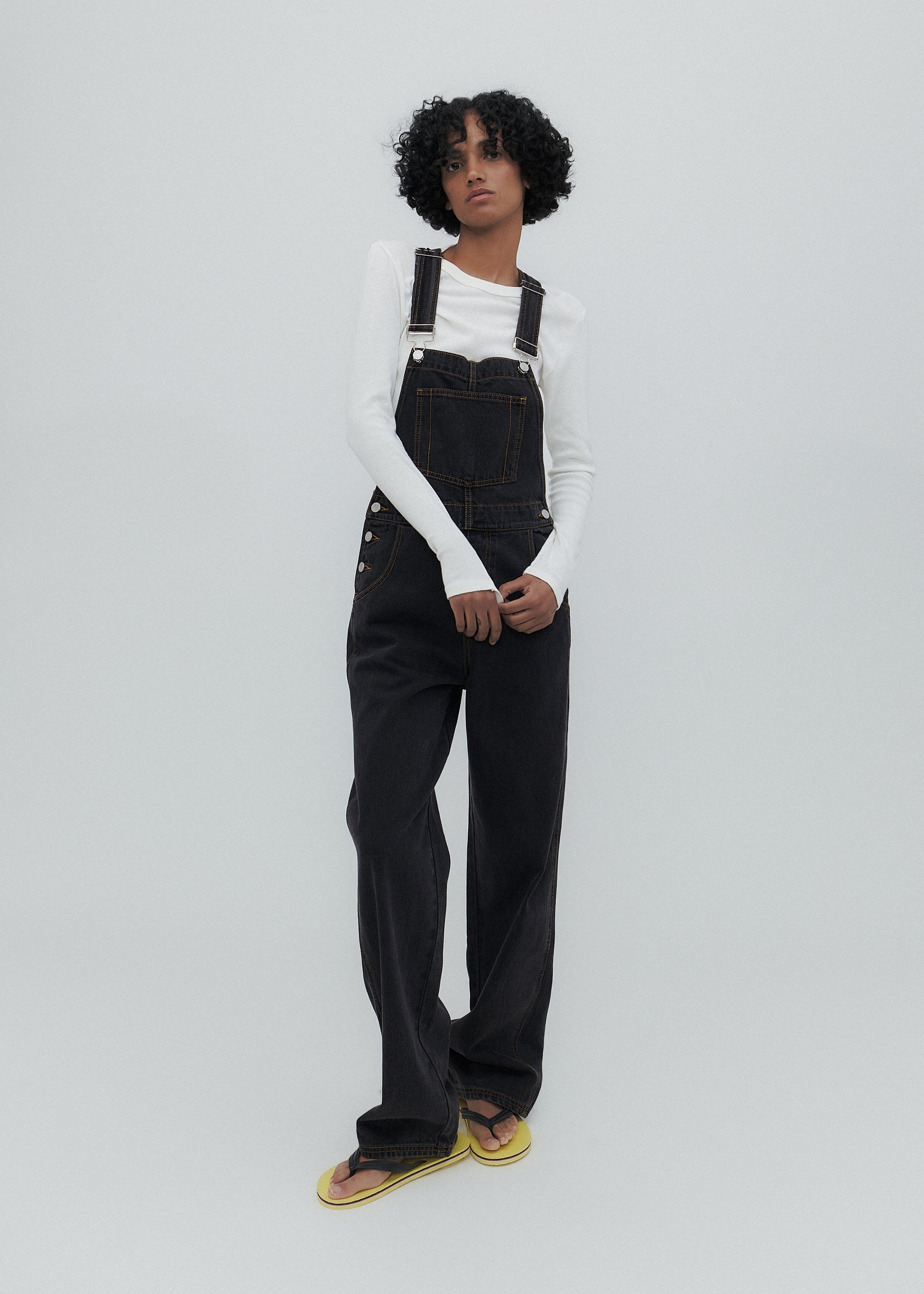 Mississippi Overalls in Washed Black