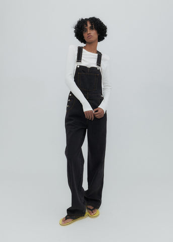 Mississippi Overalls in Washed Black