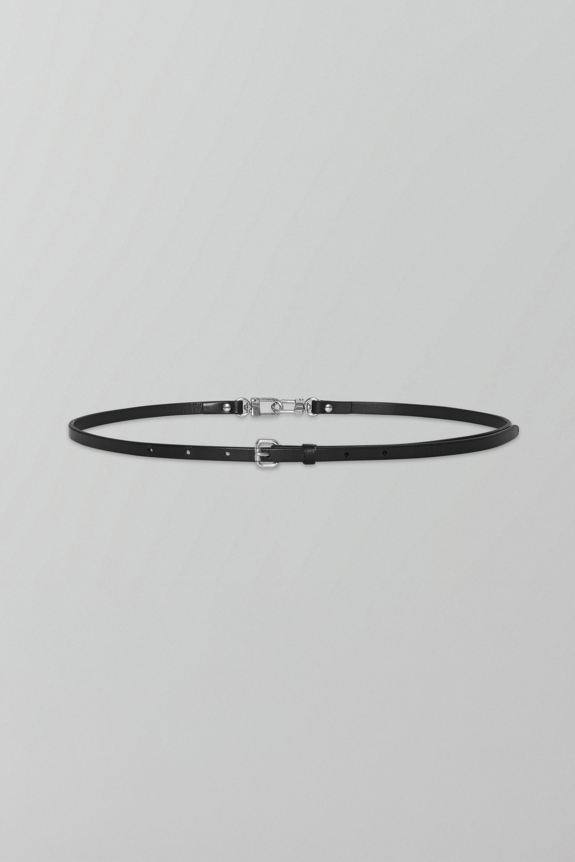 Slim Clip Belt in Black