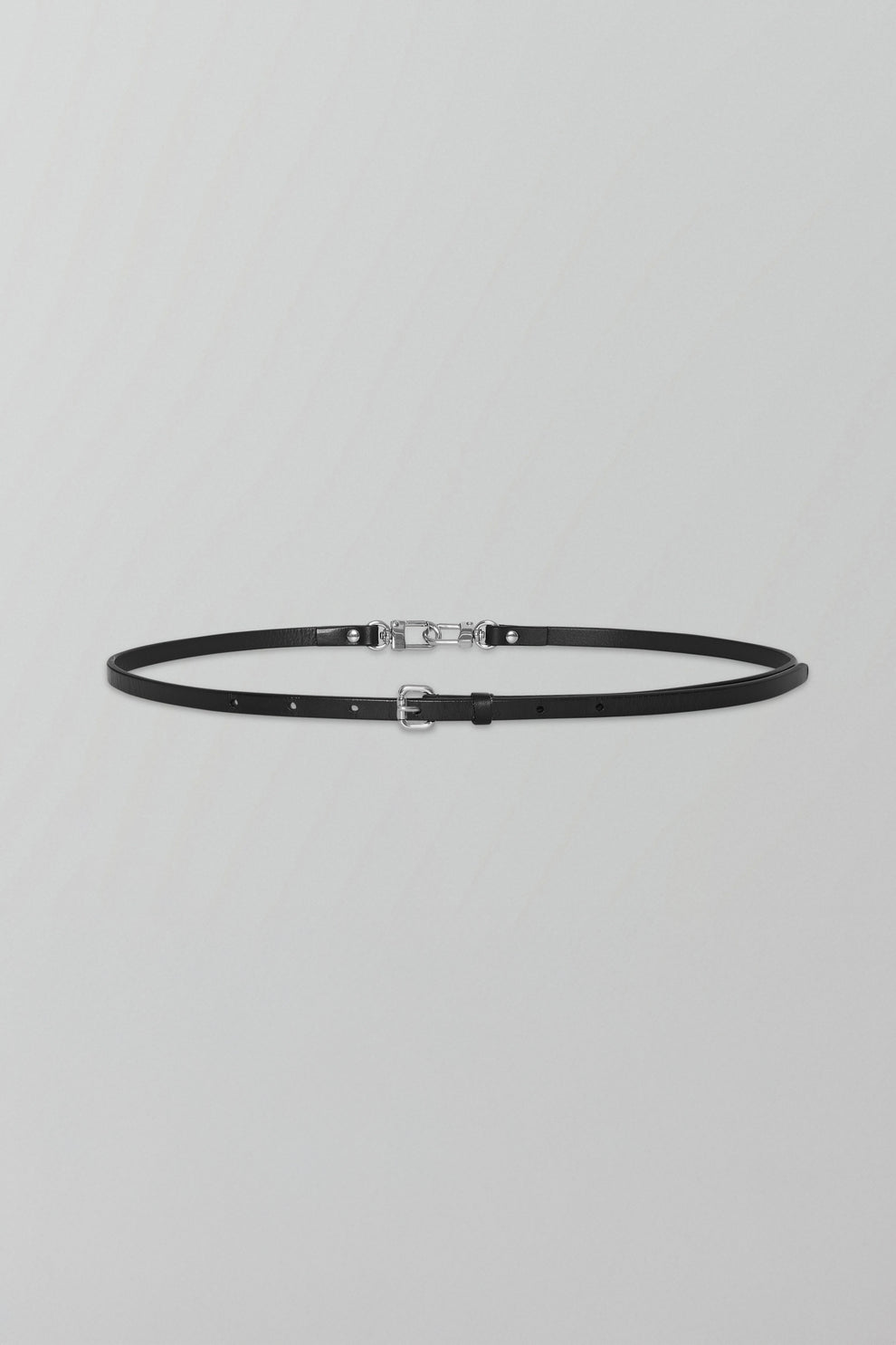 Slim Clip Belt in Black